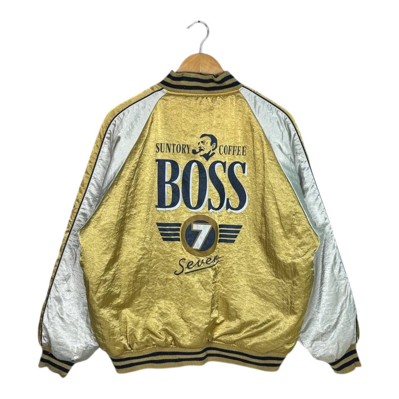 Japanese Brand Vintage Suntory Boss Coffee Bomber Jacket Size US L / EU 52-54 / 3 - 1 Thumbnail