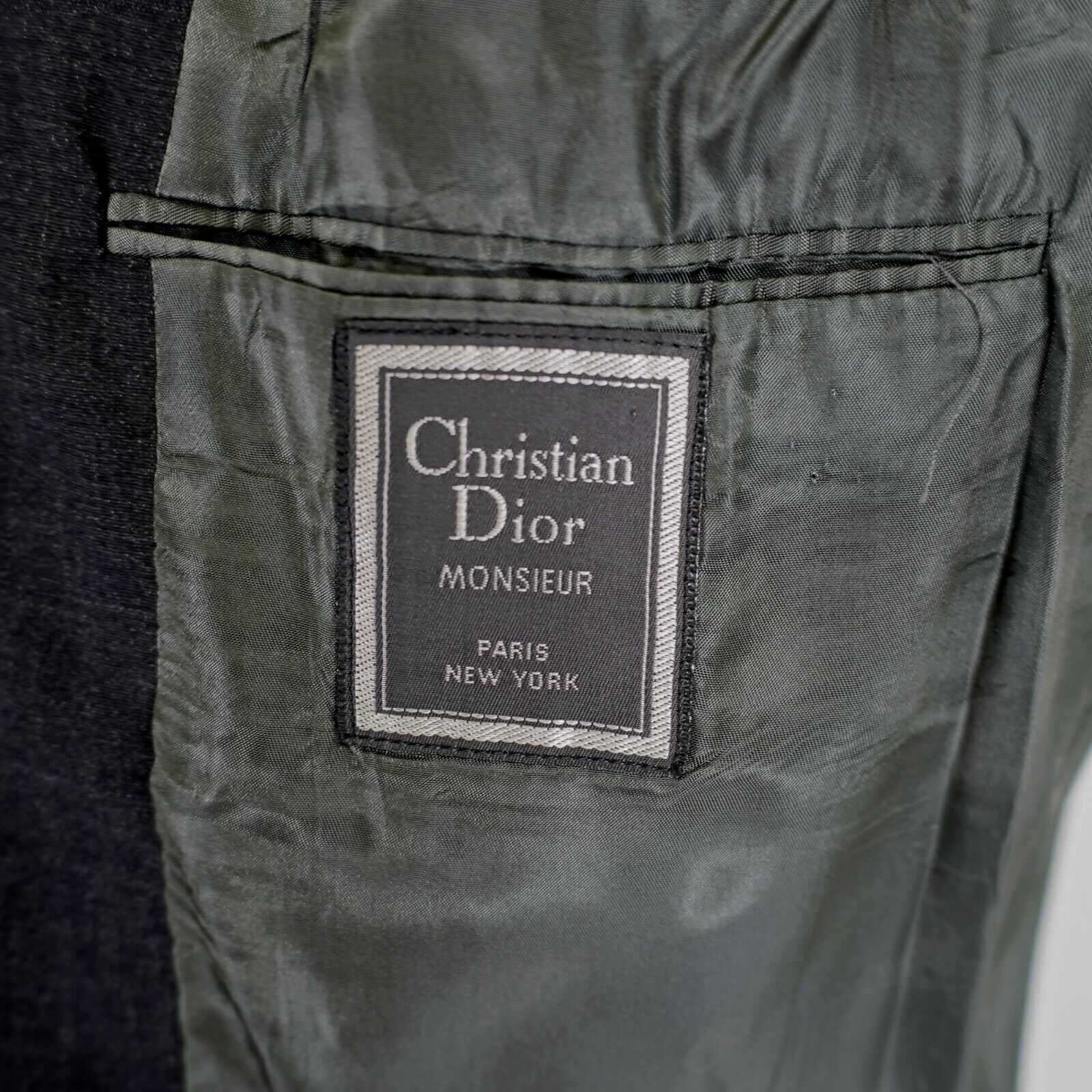 Dior Christian Dior Monsieur 40R Gray Wool Blazer 2 Button Constr Size 40R - 8 Thumbnail