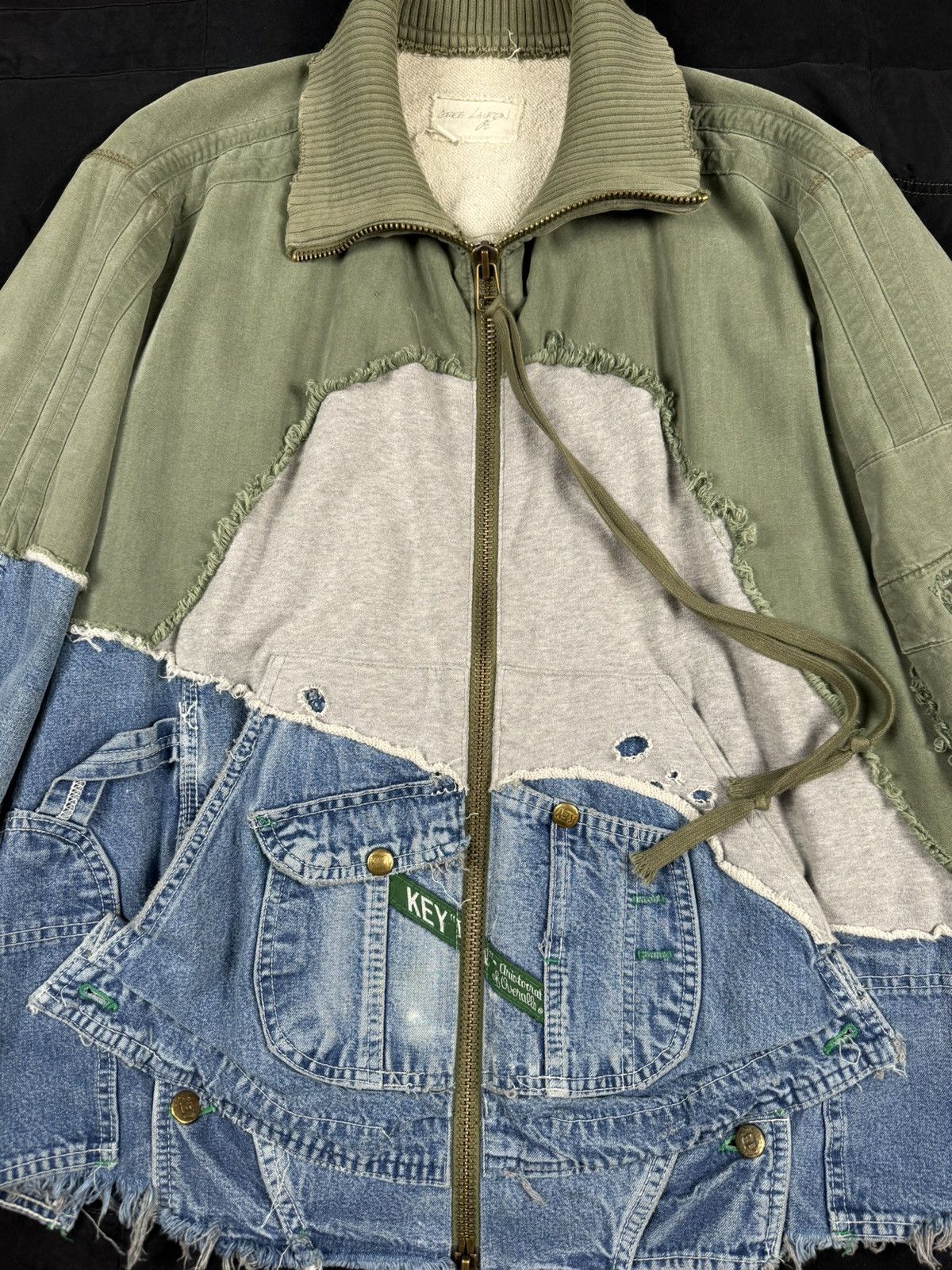 Greg Lauren 50/50 Army Denim High Tech Zip Size US L / EU 52-54 / 3 - 5 Thumbnail
