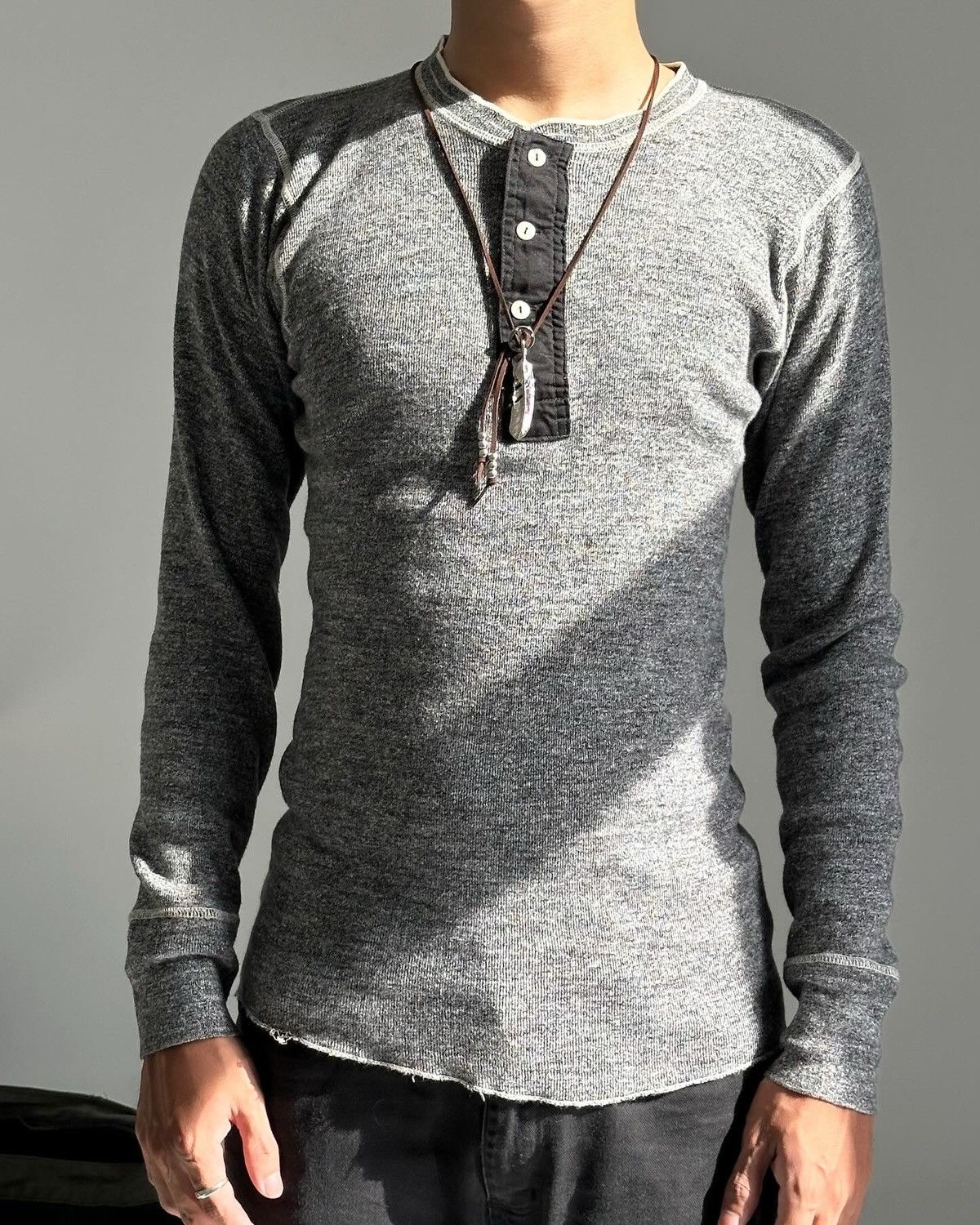 Warehouse WAREHOUSE CO. KNIT HENLEY SHIRT Size US M / EU 48-50 / 2 - 1 Thumbnail