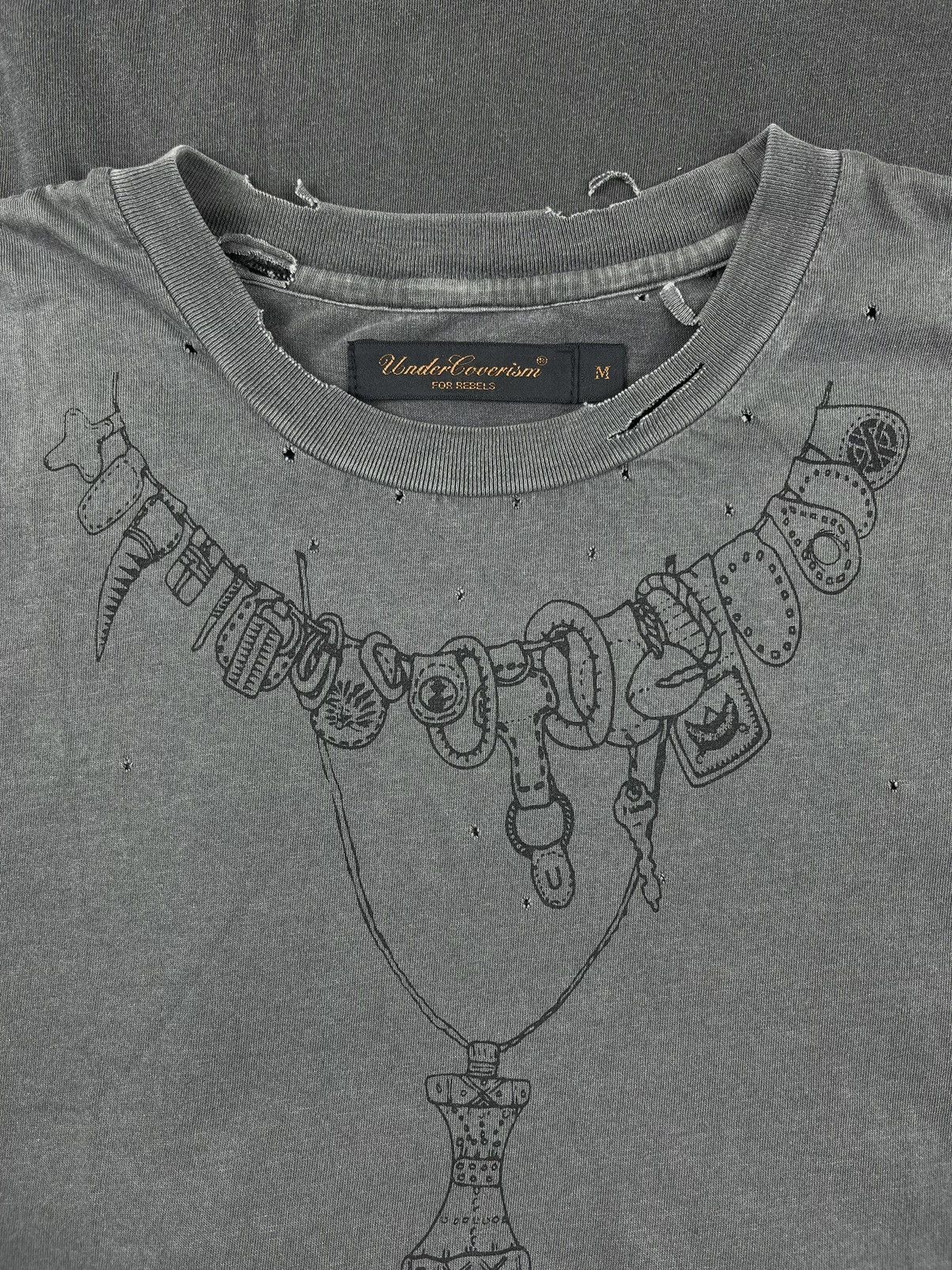 Undercover SS03 Undercover Scab Amulet Necklace Thrashed Tshirt Size US M / EU 48-50 / 2 - 5 Thumbnail