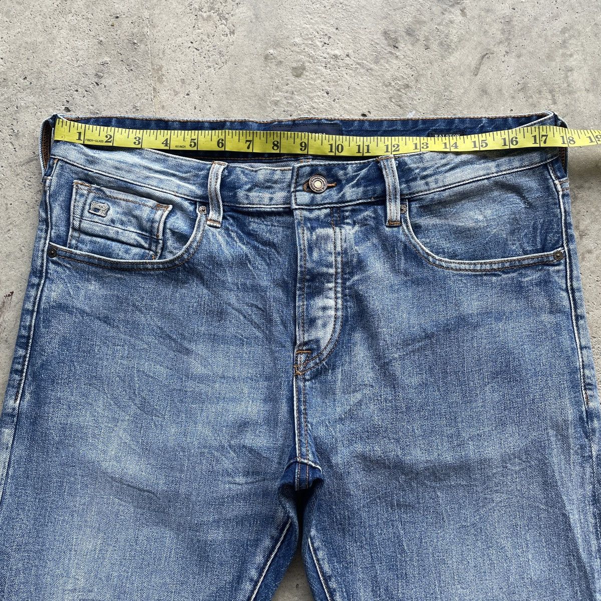 Japanese Brand Vintage Scotch&Soda Ripped Faded Distressed Jeans Pants W35 Size US 35 - 5 Thumbnail