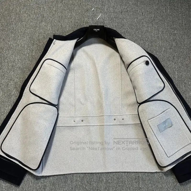 Other Dior Embroidered Wool Overshirt in Dark Blue . Size US XL / EU 56 / 4 - 6 Thumbnail