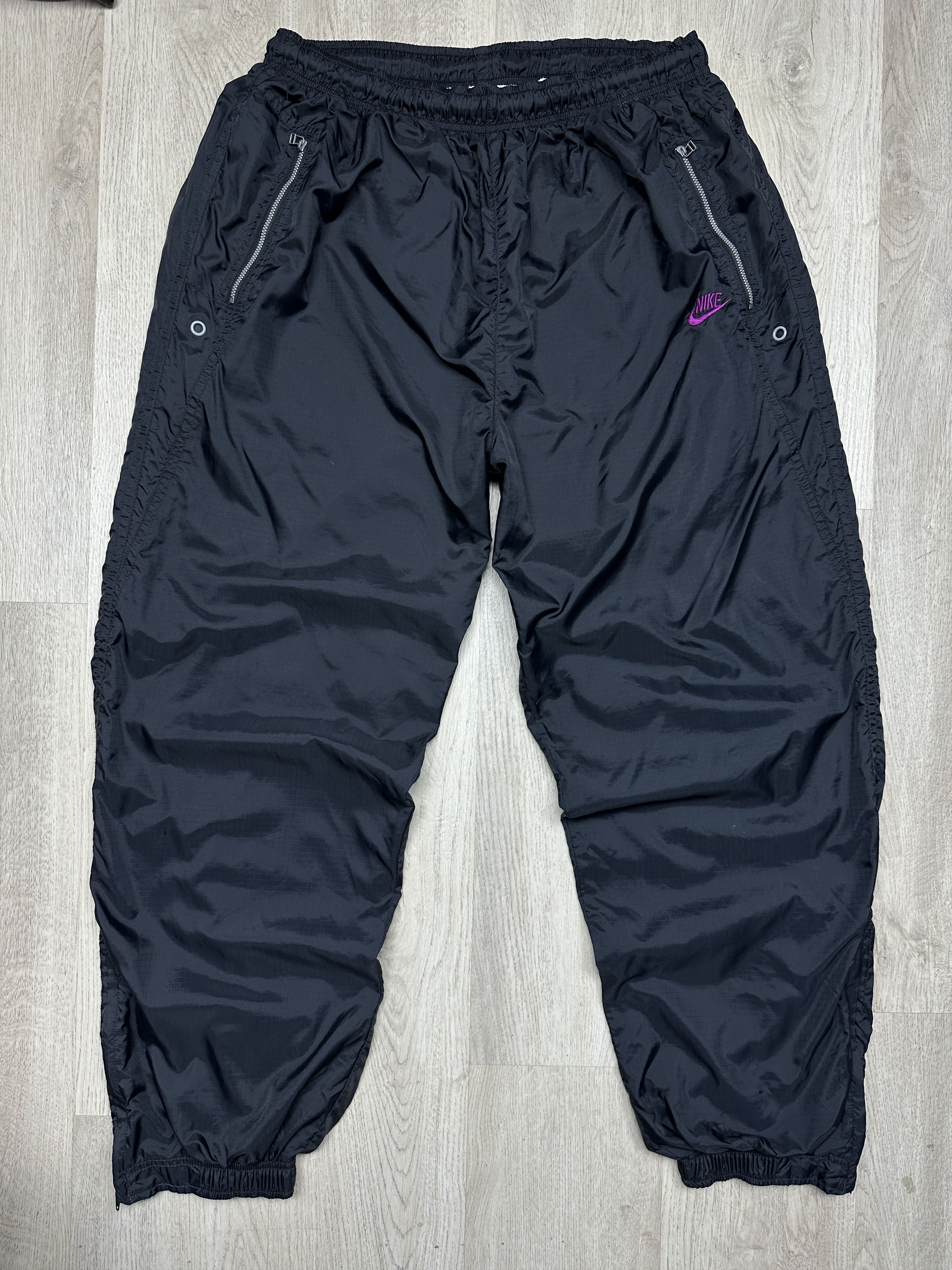 Nike Nike 90s Vintage Mens Nylon Track Suit Jacket + Pants Drill Size US 36 / EU 52 - 10 Thumbnail