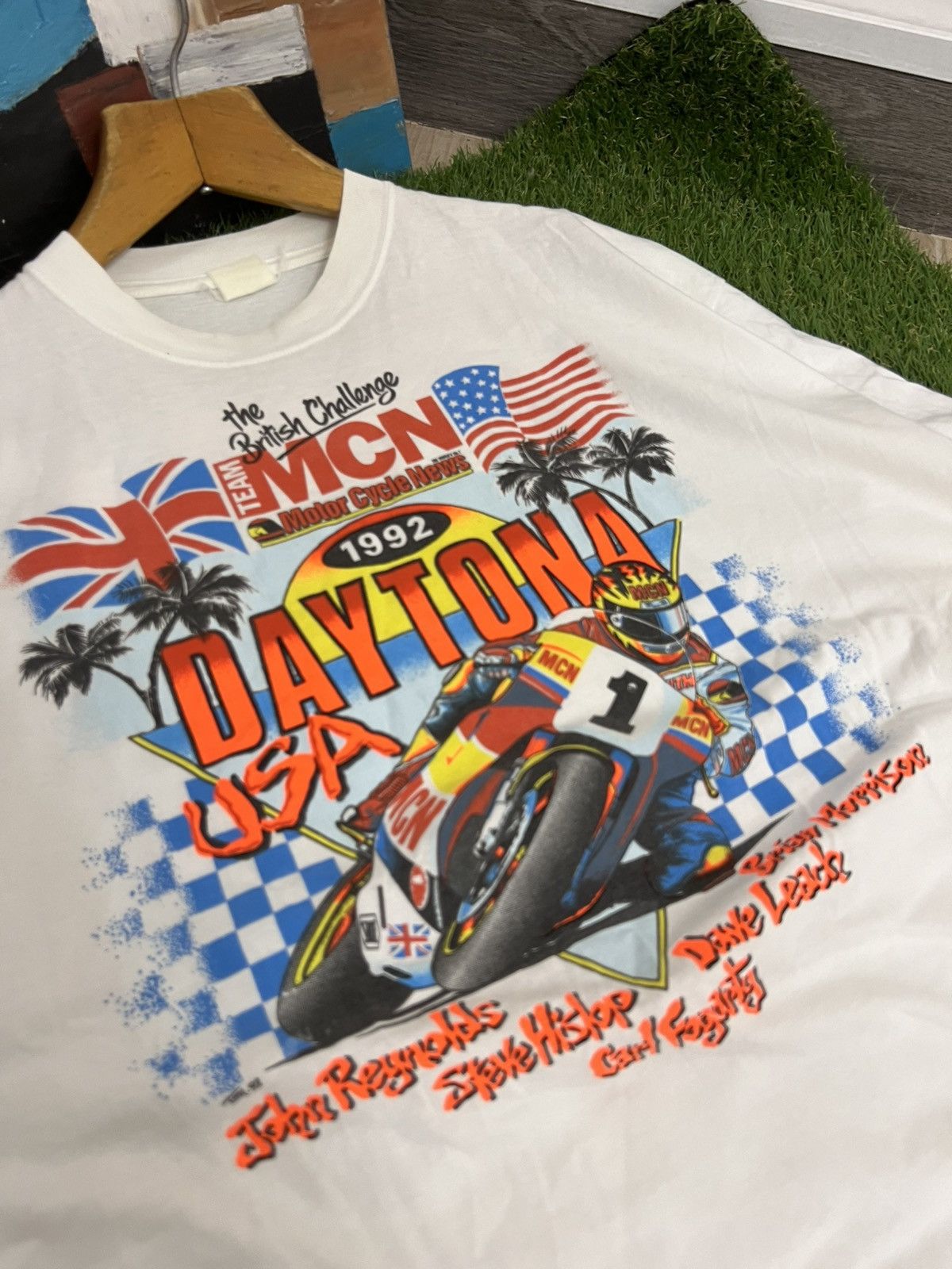 Harley Davidson × Vintage Daytona Beach Bike Week Motorcycle T-Shirt Size US XL / EU 56 / 4 - 5 Thumbnail