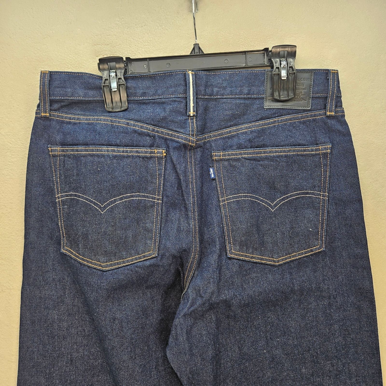 Levi's LEVI'S JAPANESE FABRIC WOMEN'S 32X30 BLUE TAB COLUMN JEANS Size 35" - 6 Thumbnail
