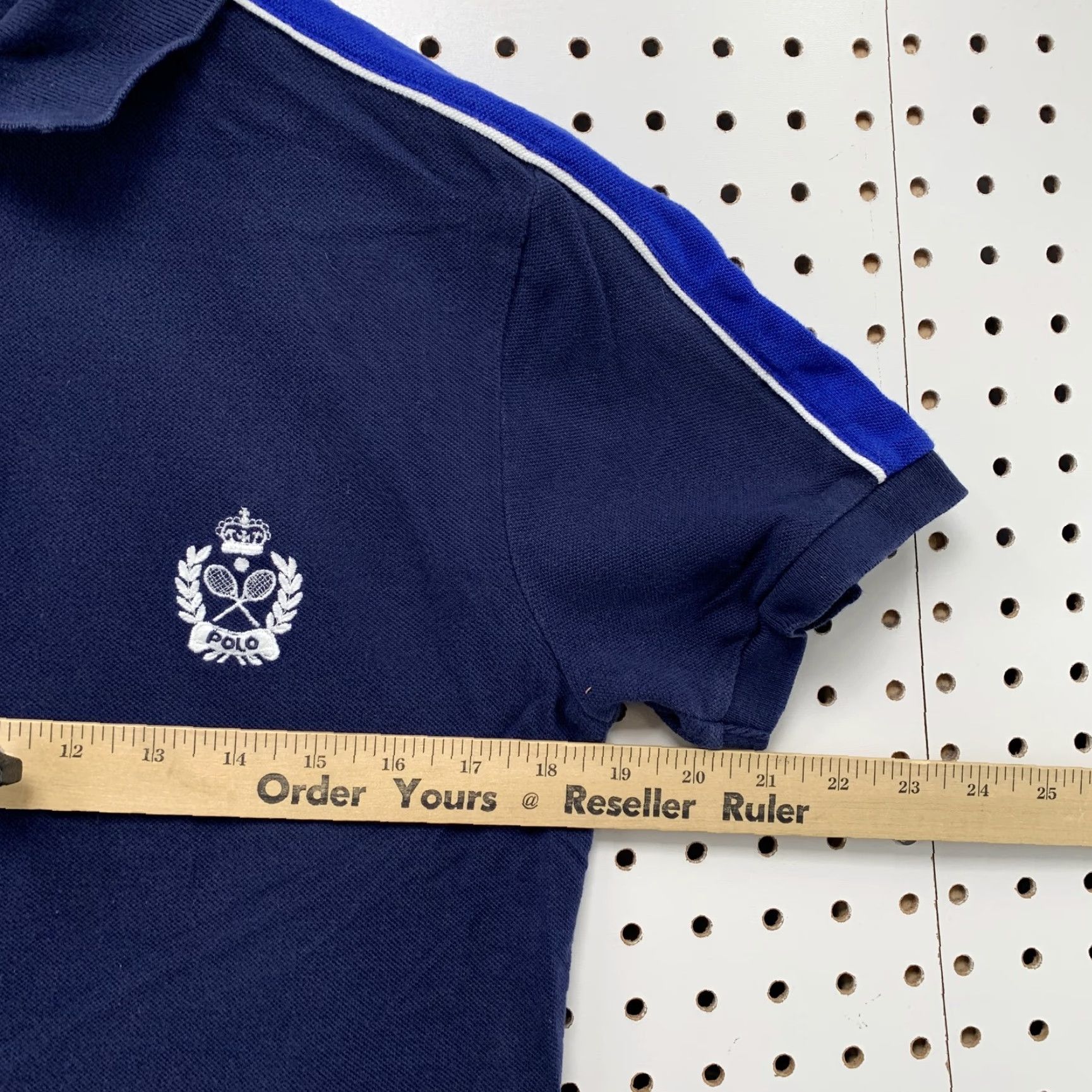 Polo Ralph Lauren VTG Polo Ralph Lauren Rugby Shirt Mens Small Blue Embroidered Tennis Logo Polo Shirt S Blue Tennis Logo Mens Size US S / EU 44-46 / 1 - 4 Thumbnail