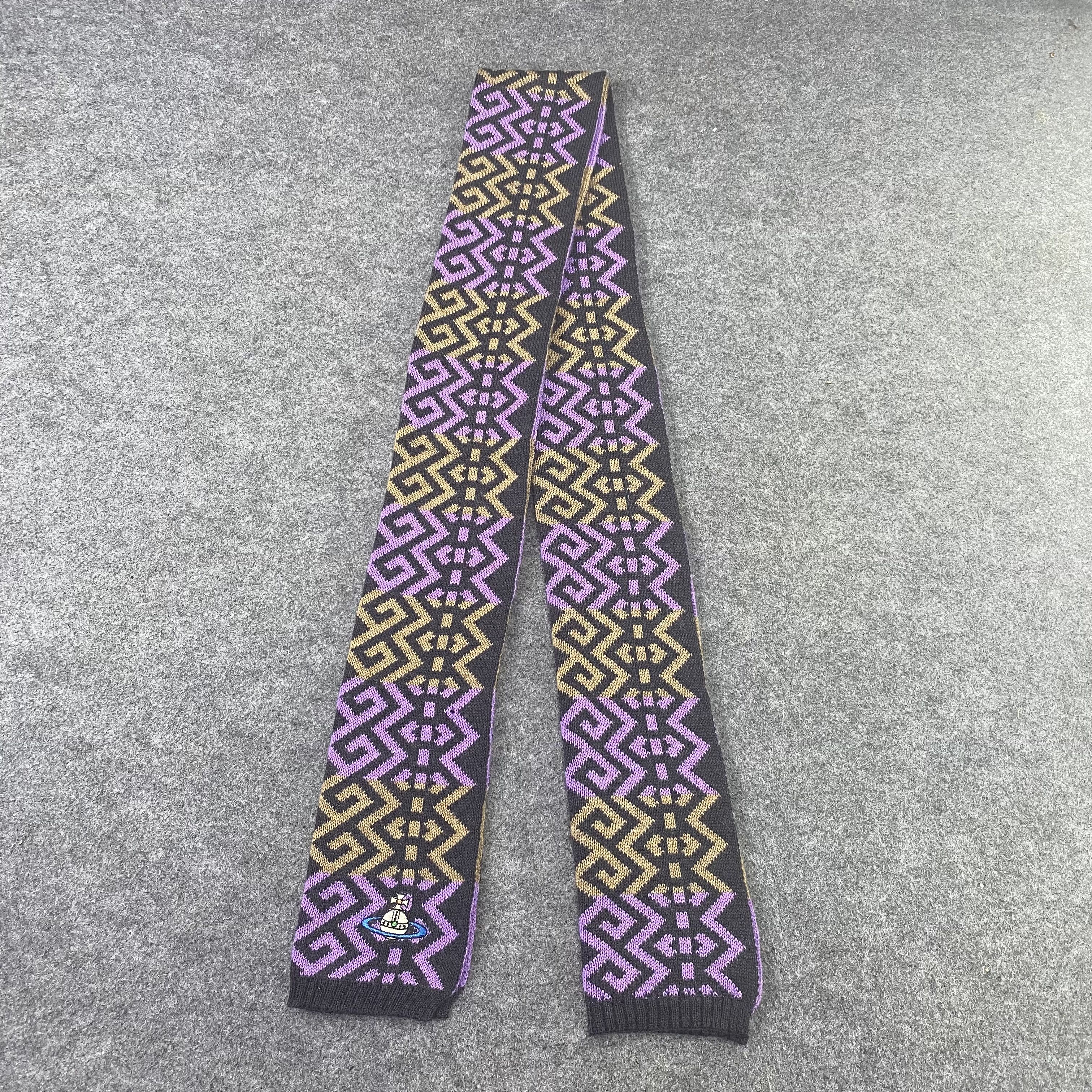 Designer Missing Tag Vivienne Westwood Scarf/Muffler/Neckwear-T1099 Size ONE SIZE - 4 Thumbnail