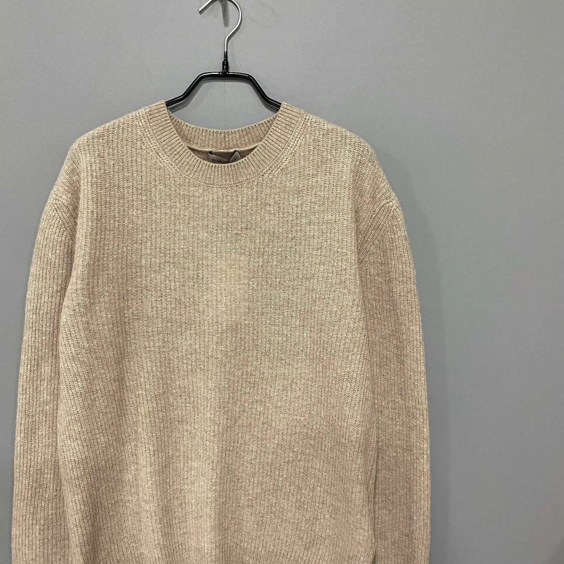Moncler Moncler Oatmeal Logo Knit Sweater Size M Size M / US 6-8 / IT 42-44 - 2 Thumbnail