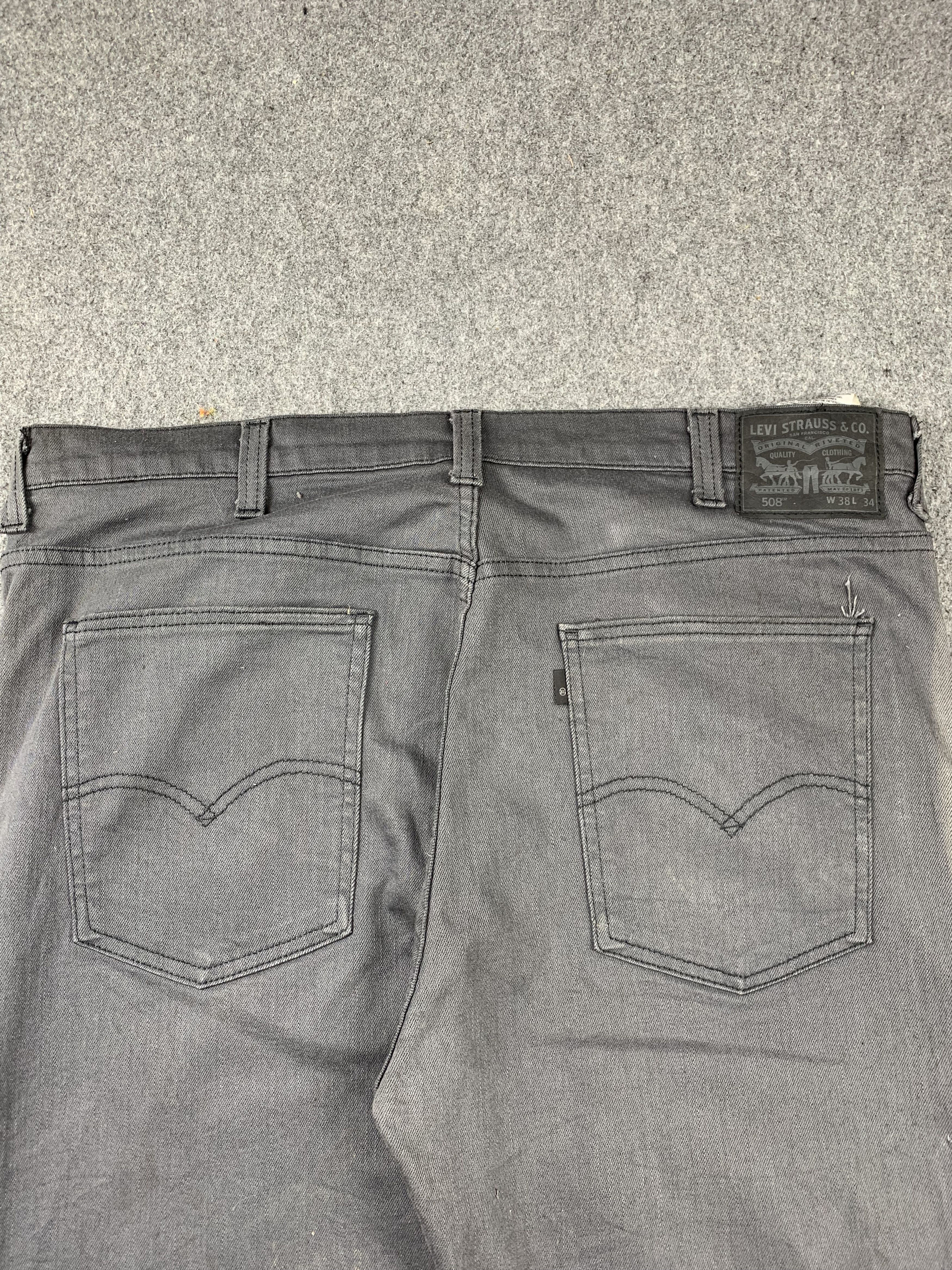 Levi's Vintage Levis 508 Faded Black Jeans DP2140 Size US 40 / EU 56 - 4 Thumbnail