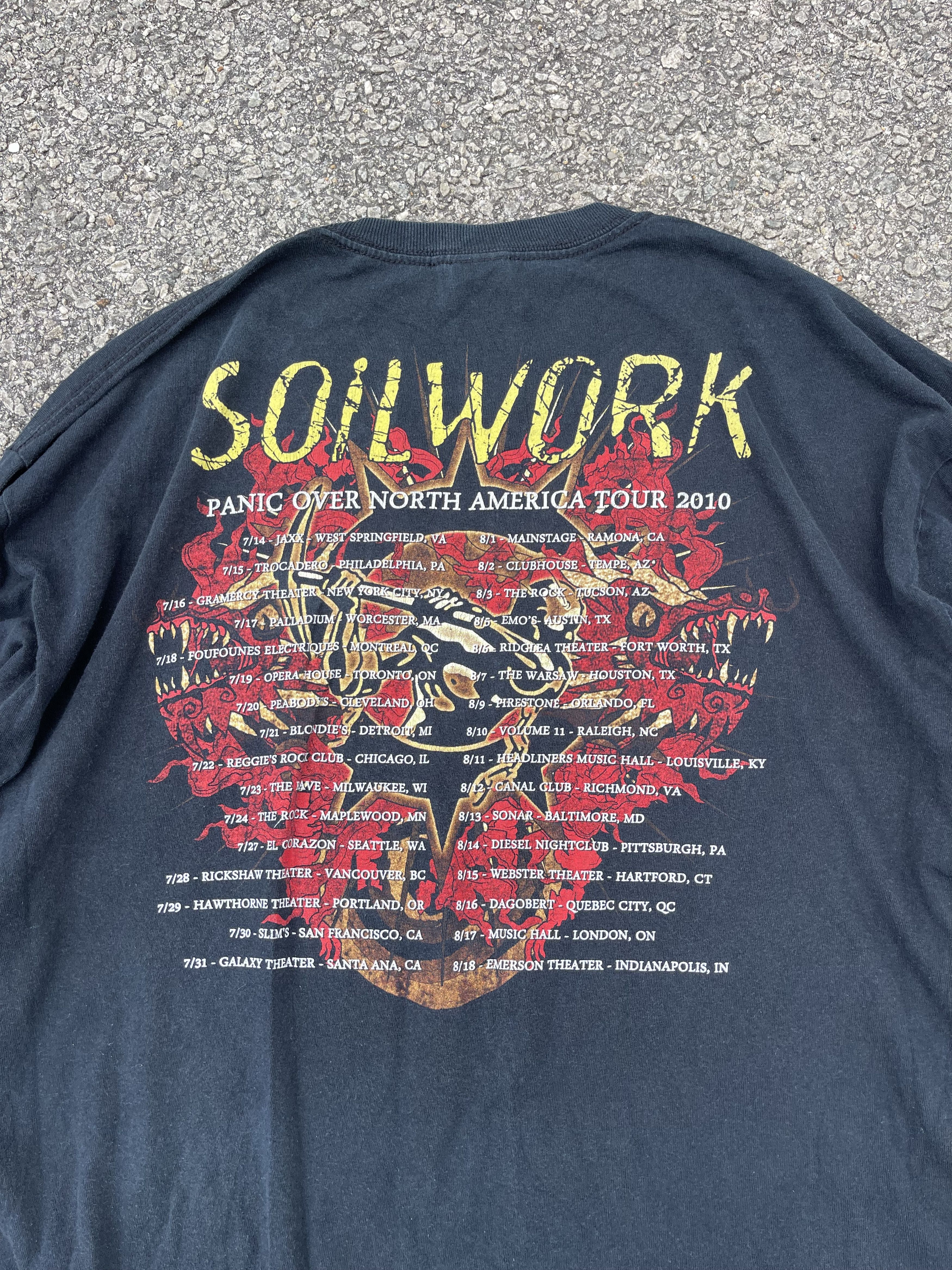 Band Tees × Gildan × Vintage Vintage y2k Soilwork “The Panic Broadcast” Long Sleeve Tee Size US XL / EU 56 / 4 - 15 Thumbnail