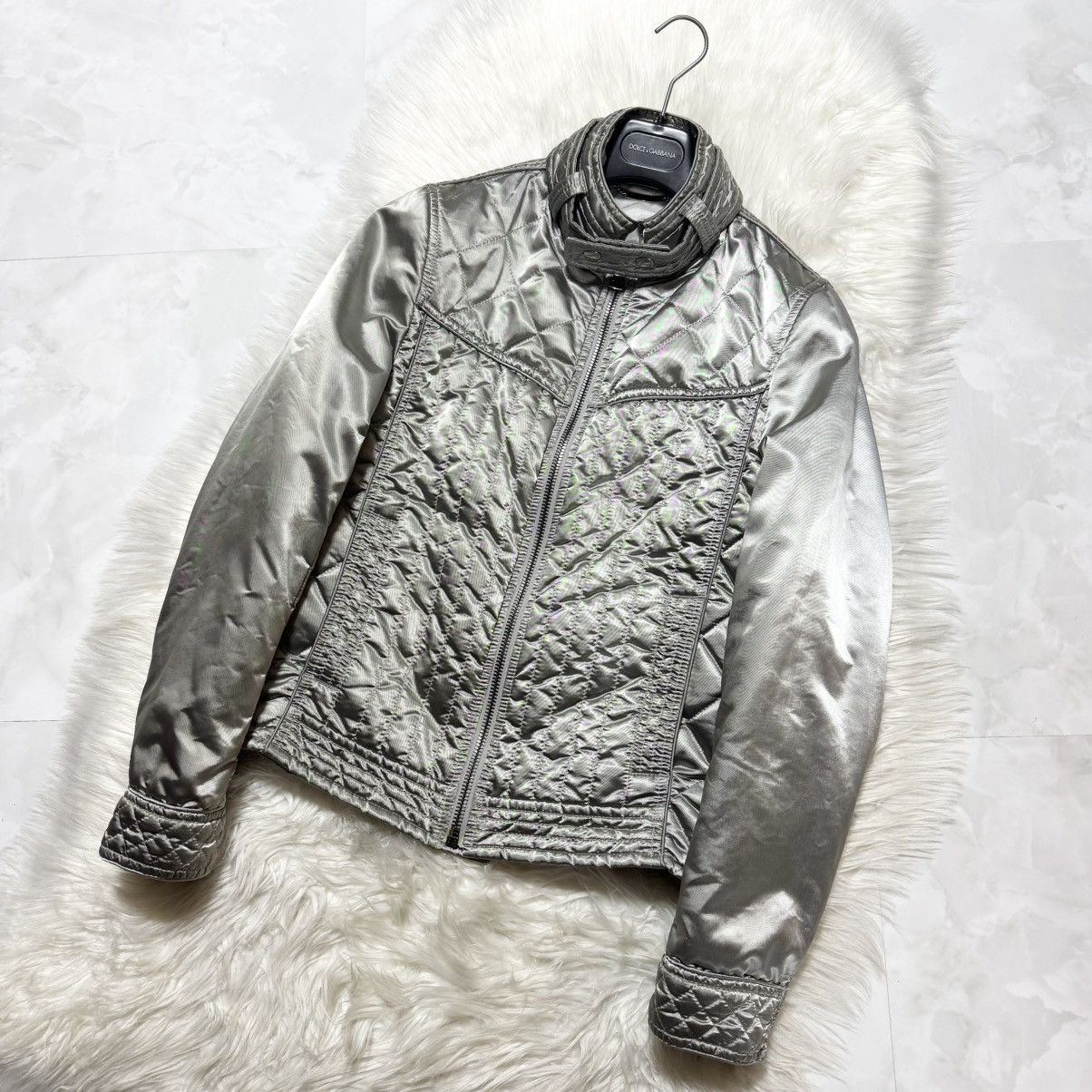 Dolce & Gabbana Authentic, Dolce & Gabbana Runway Quilted Zip-Up Jacket 46 Size US S / EU 44-46 / 1 - 5 Thumbnail