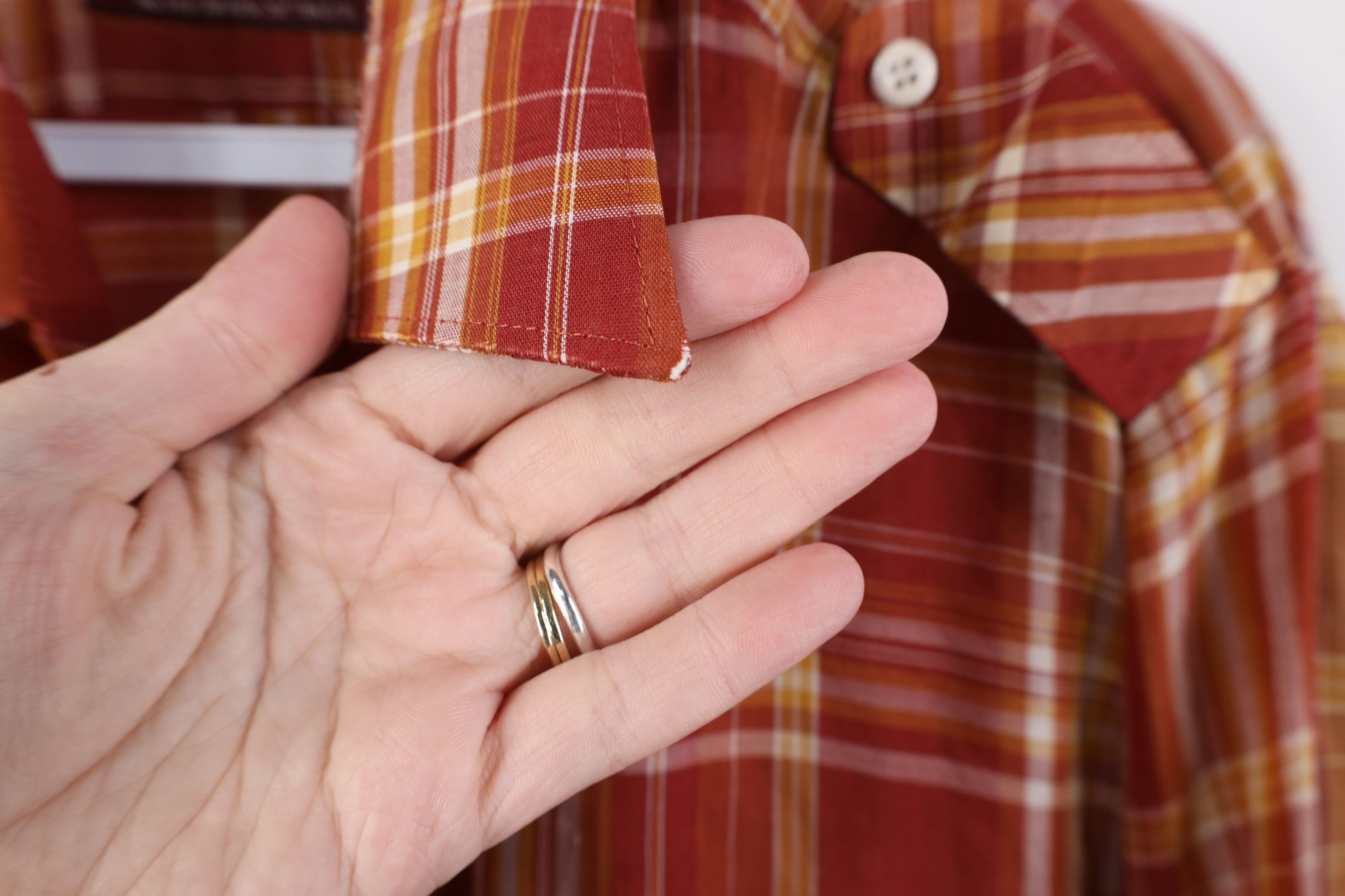 Vintage Vintage 70s Streetwear Bush Collared Button Shirt Plaid Size US L / EU 52-54 / 3 - 6 Thumbnail