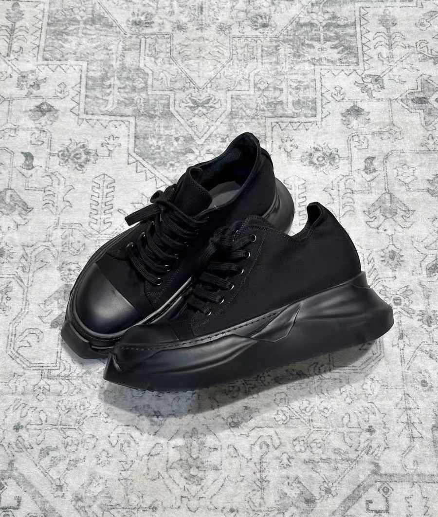 Rick Owens Rick Owens Tractor Platform Black Warrior Canvas Sneakers Size US 6.5 / EU 39-40 - 5 Thumbnail