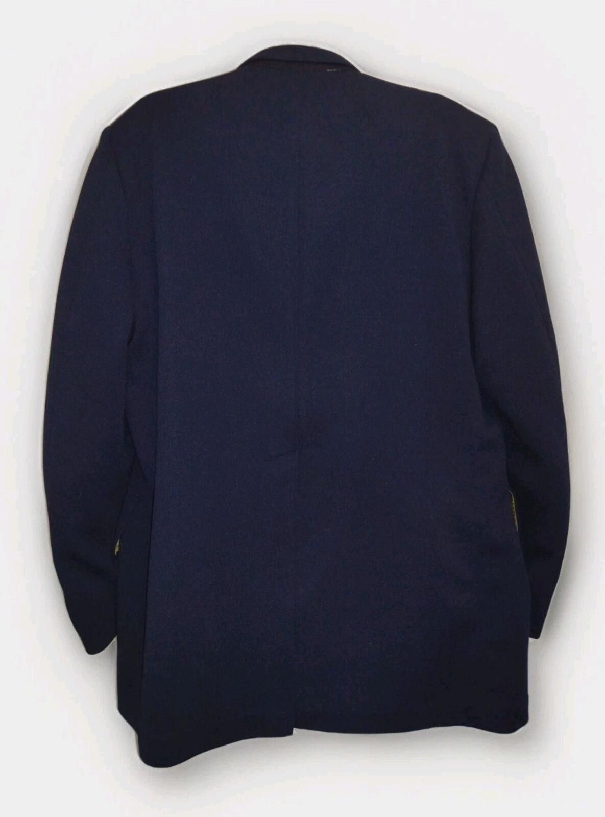 McGregor VTG 60s McGregor Navy Poly Blazer 2 Button Gold Crest 44R Size US M / EU 48-50 / 2 - 3 Thumbnail
