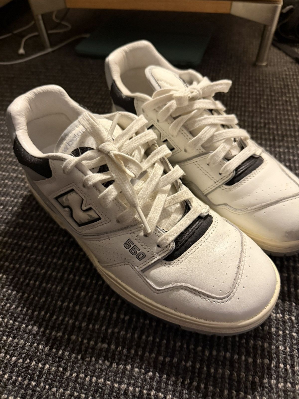 New Balance New Balance 550 white/grey/black Size US 8.5 / EU 41-42 - 2 Thumbnail