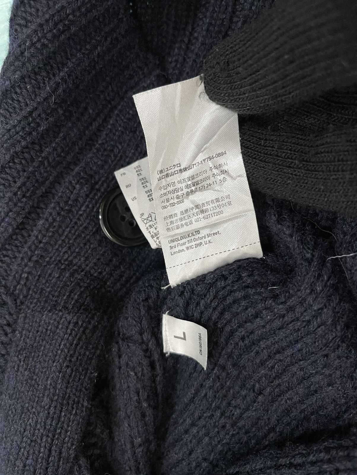 Uniqlo Uniqlo Navy Long Cardigan With Hooded Size M / US 6-8 / IT 42-44 - 8 Thumbnail