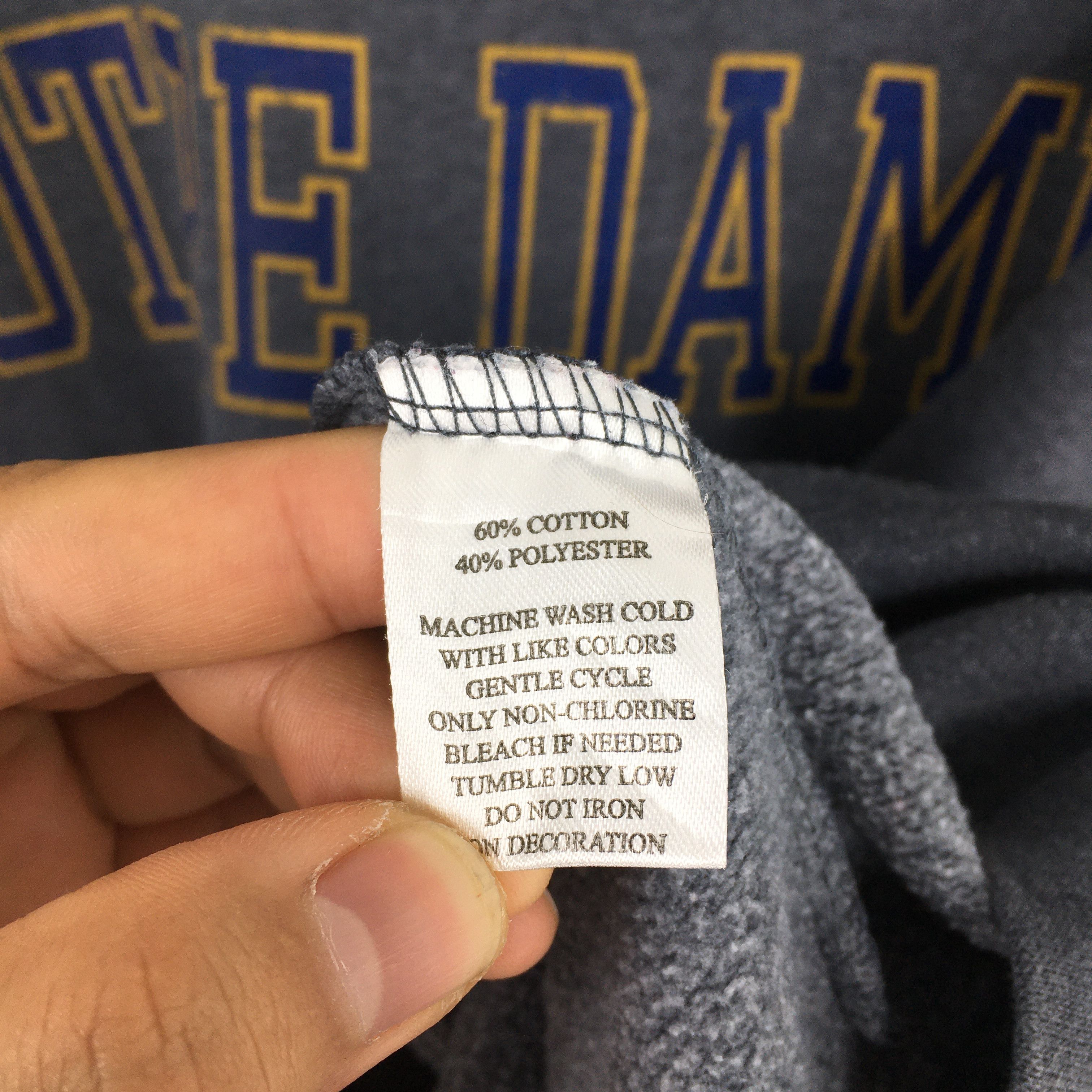 NCAA × Vintage Vintage 90s University Of Notre Dame Sweatshirt Small Size US S / EU 44-46 / 1 - 6 Thumbnail