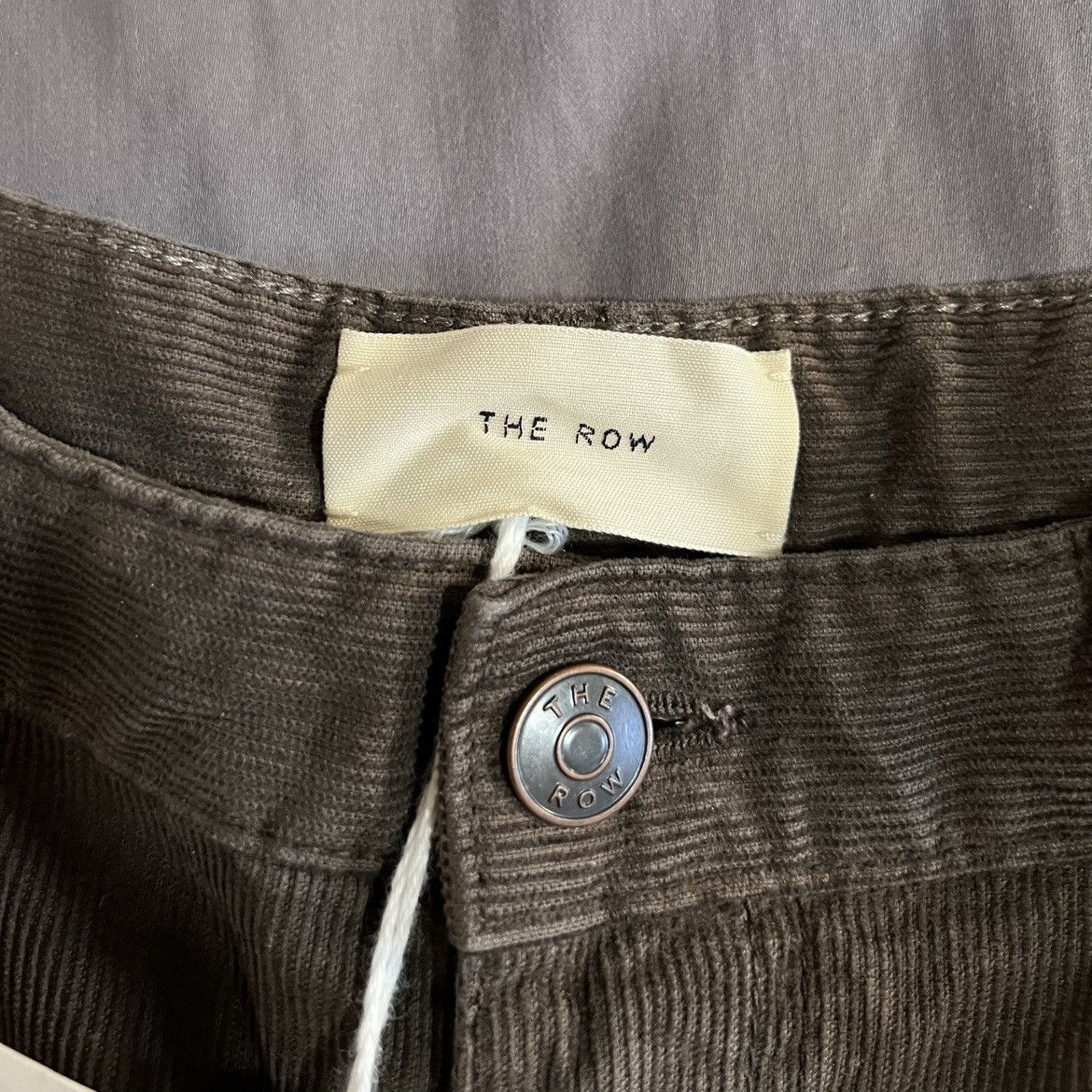 The Row The Row Eglitta Corduroy Pants in Taupe Size US 31 - 3 Thumbnail