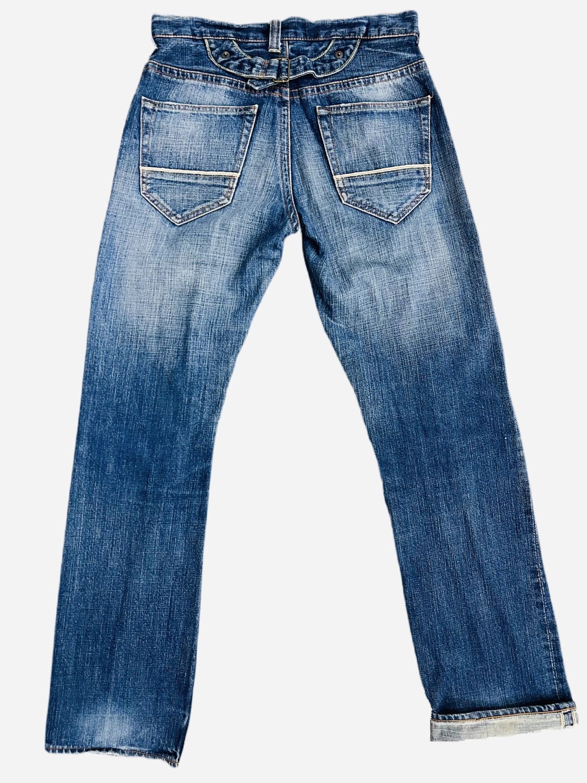 Japanese Brand × Uniqlo RARE Uniqlo UJ Distressed Selvedge Jeans Size US 30 / EU 46 - 1 Thumbnail