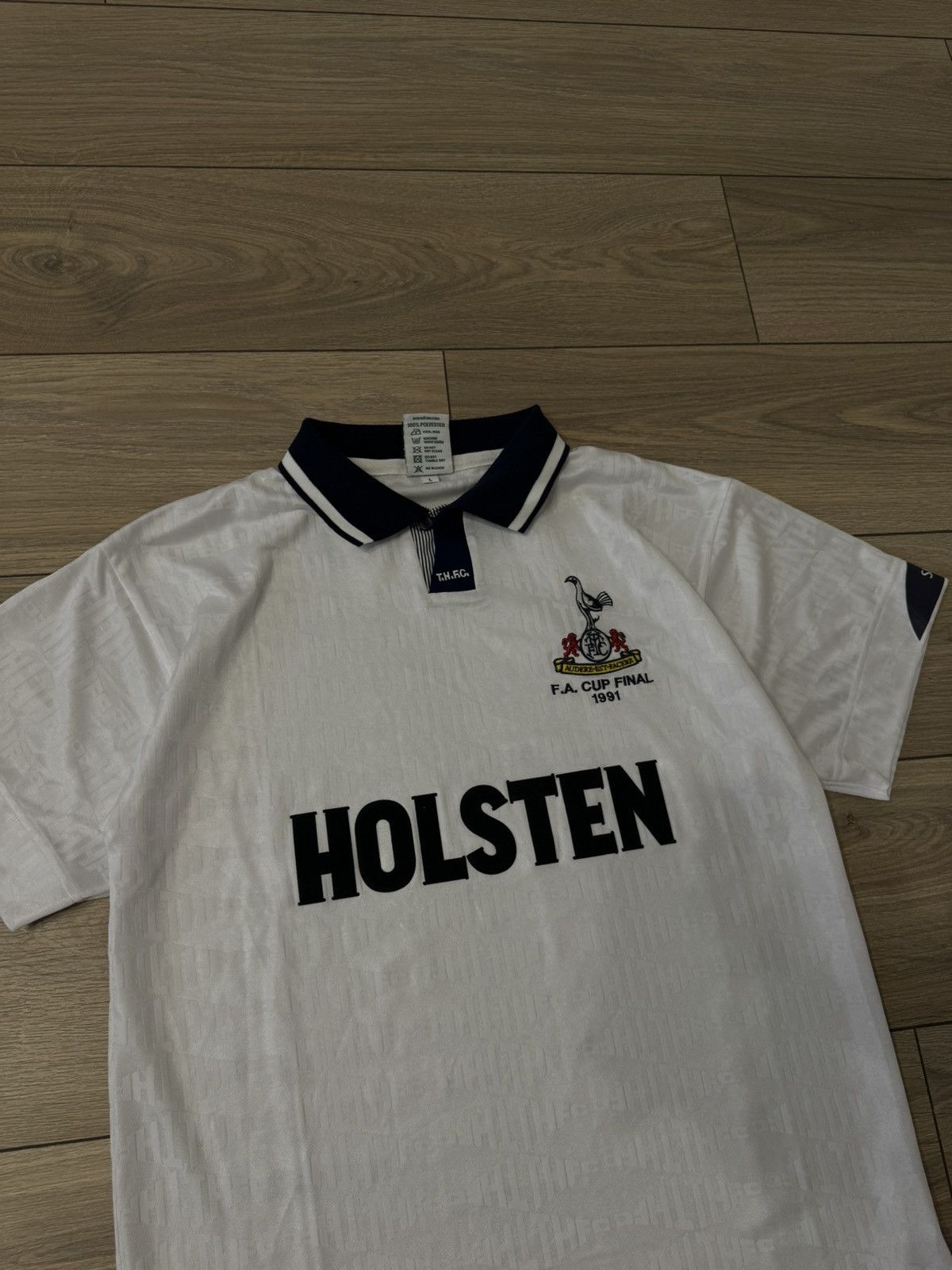 Other Tottenham 1991 Home Score Draw Football Shirt Soccer Jersey Size US L / EU 52-54 / 3 - 2 Thumbnail