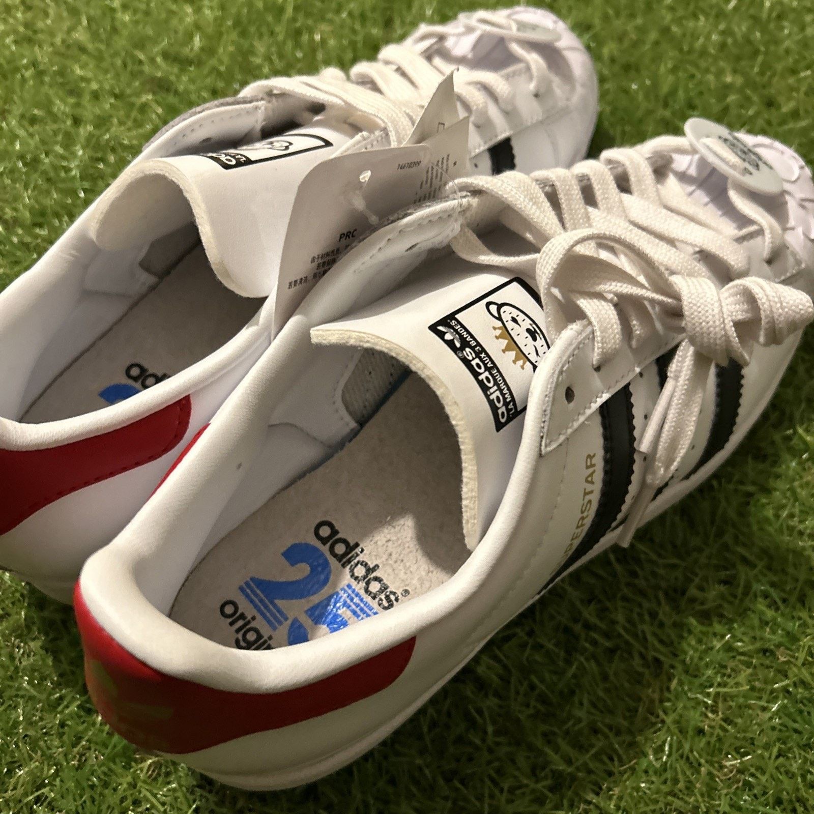 Adidas Size 7.5 Nigo x adidas Superstar Bearfoot White Men’s Shoes Size US 7.5 / EU 40-41 - 9 Thumbnail