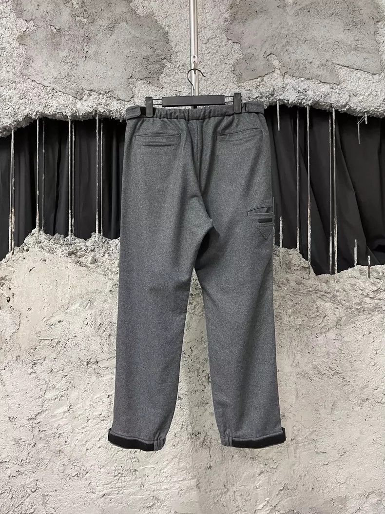 Prada Prada Wool Patch Triangular Logo Pants-2506 Size US 44 / EU 60 - 2 Thumbnail