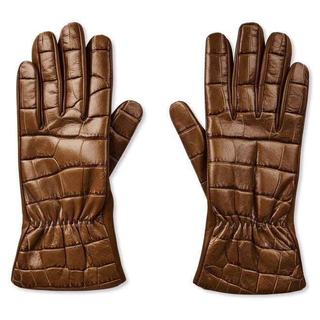 Bottega Veneta Bottega Veneta Bv Gloves in Brown Size ONE SIZE - 1 Thumbnail