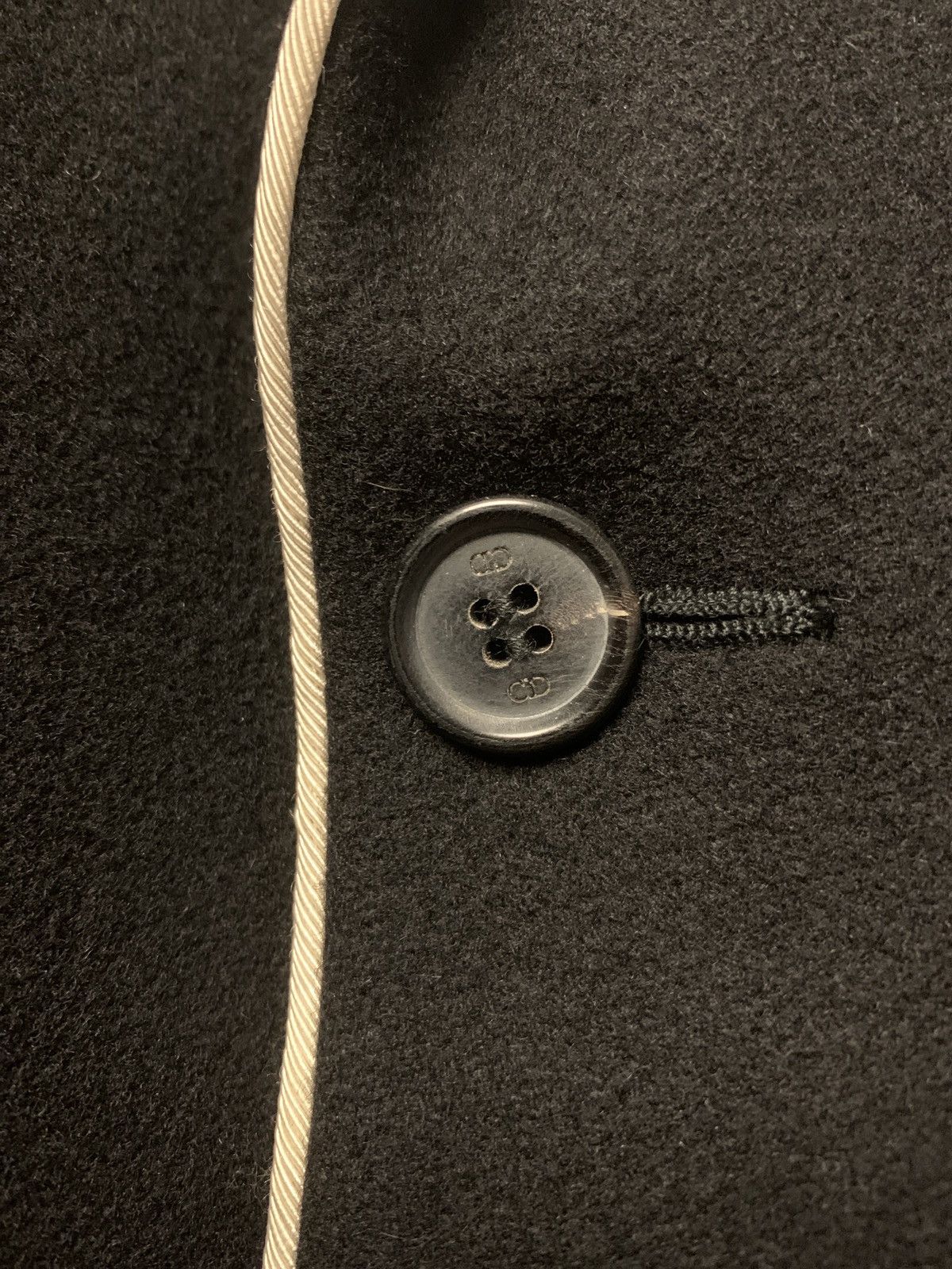Dior Black jacket with piping Size 48S - 4 Thumbnail