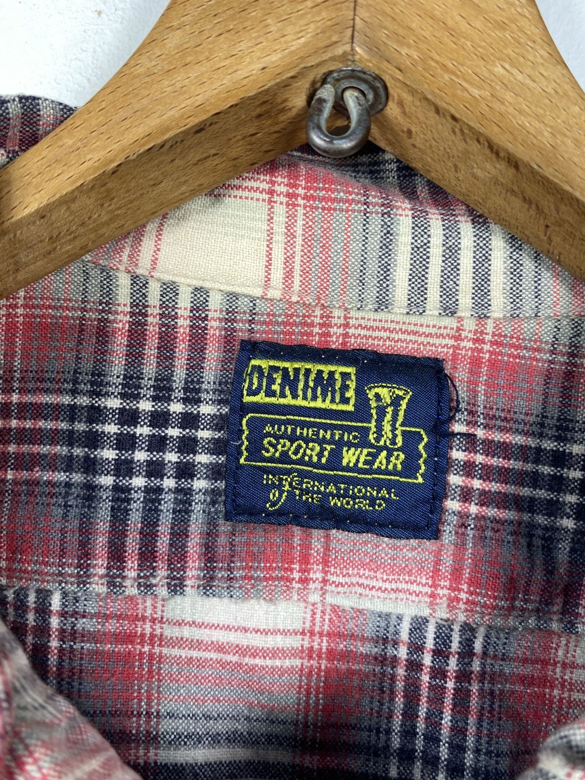 Denime × Japanese Brand × Vintage Denime flap packet looper collar long sleeve shirt Size US L / EU 52-54 / 3 - 3 Thumbnail