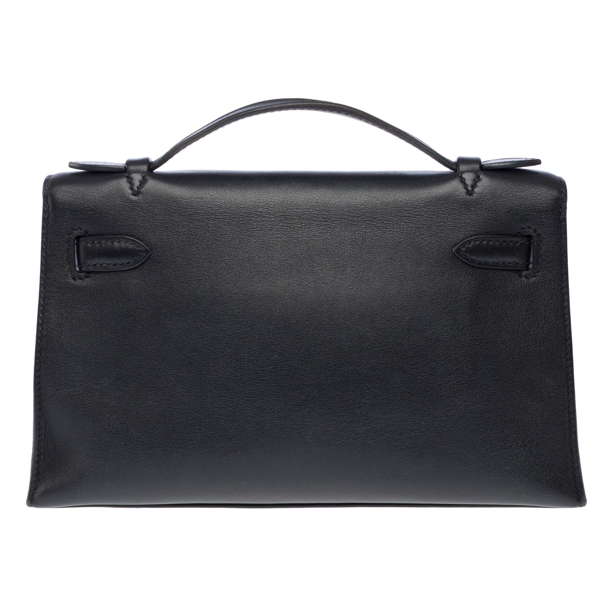 Hermes Hermès​​​ ​​​Kelly​​​ ​​​​Clutch​​​ in Blue Leather Size ONE SIZE - 4 Thumbnail