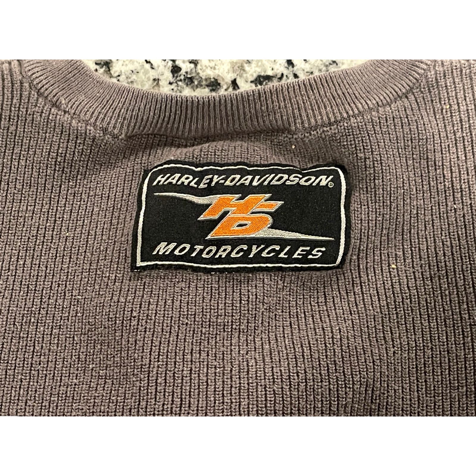 Harley Davidson VINTAGE Harley-Davidson 1/4 Zip Sweater Logo 100% Cotton Sz Medium Mens Gray Size US M / EU 48-50 / 2 - 7 Thumbnail