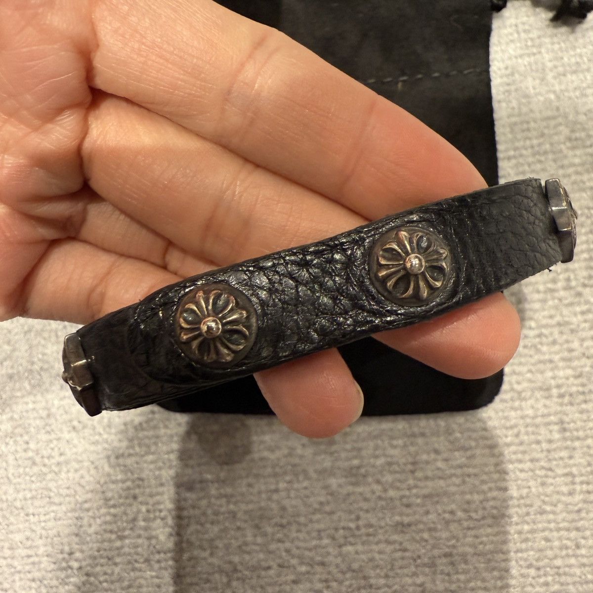 Chrome Hearts Chrome Hearts STAR Leather strap Bracelet Size ONE SIZE - 2 Thumbnail