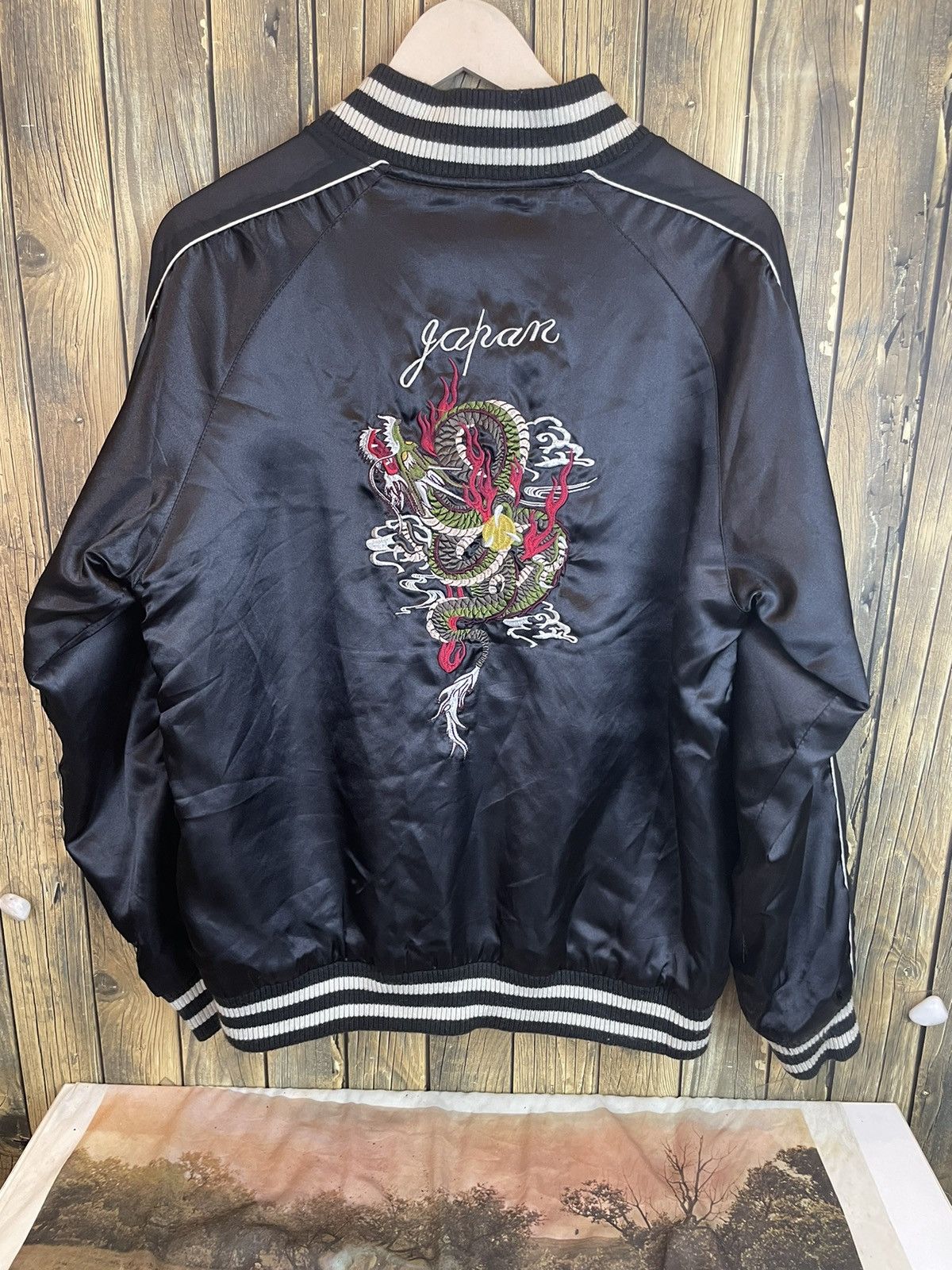 Japanese Brand × Vintage Vintage Sukajan Souvenier Jacket Dragon Size US M / EU 48-50 / 2 - 10 Thumbnail