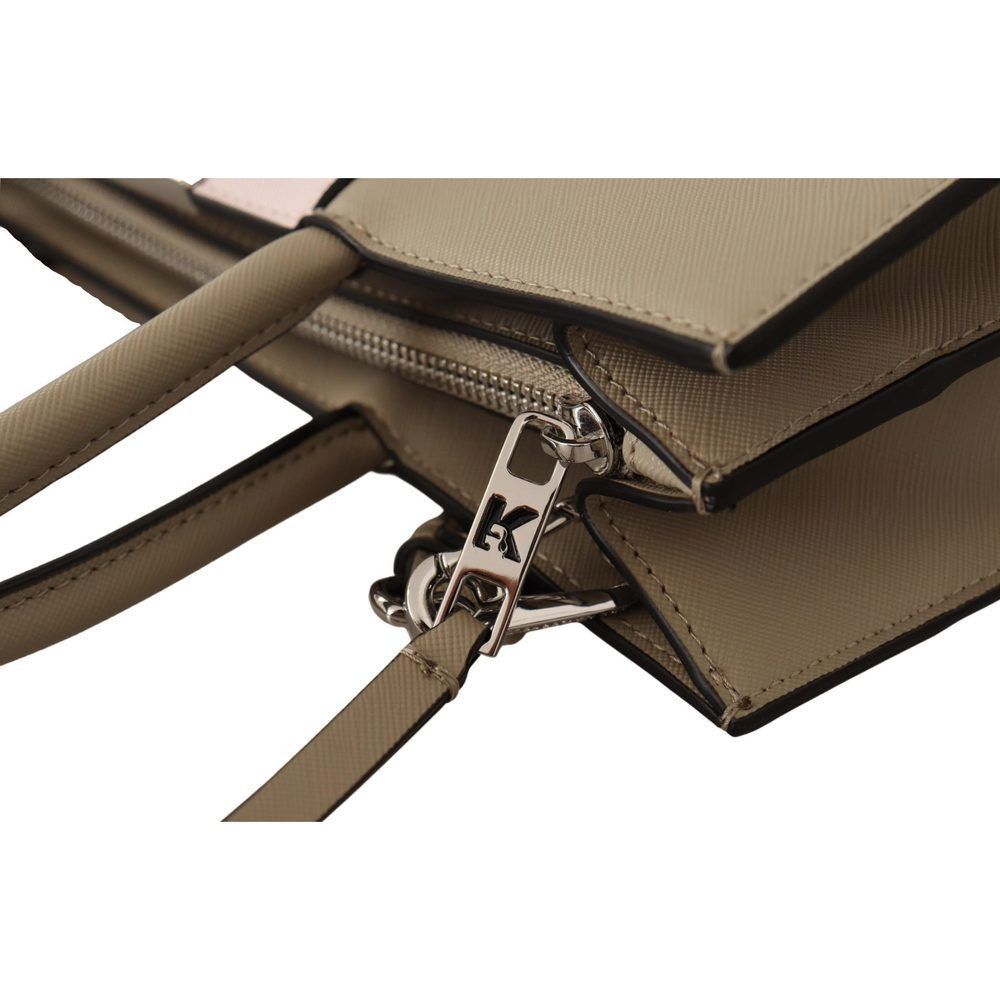 Karl Lagerfeld Karl Lagerfeld Sage Green Polyurethane Tote Shoulder Bag Size ONE SIZE - 6 Thumbnail