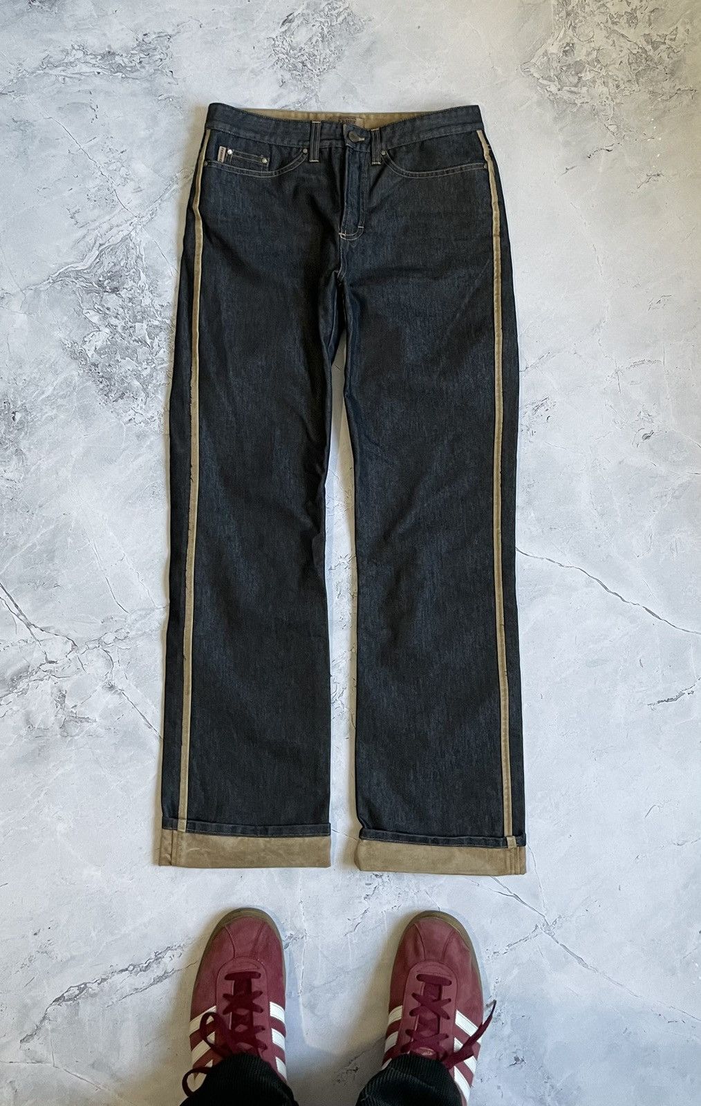 Gianfranco Ferre Archival GianFranco Ferre Suede Denim Pants Size US 30 / EU 46 - 1 Thumbnail