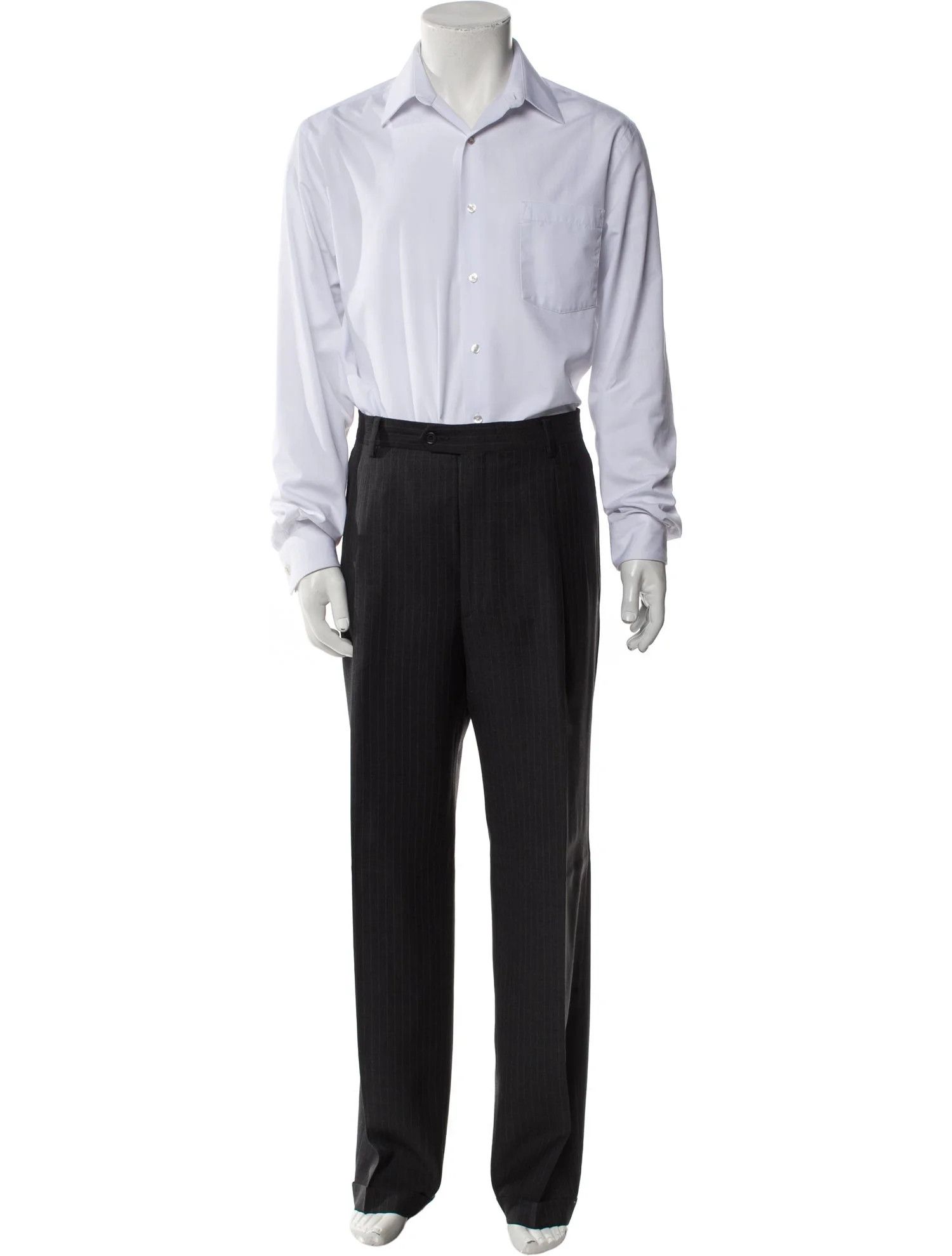 Yves Saint Laurent 3-button pinstripe 2-piece suit Size 50R - 5 Thumbnail