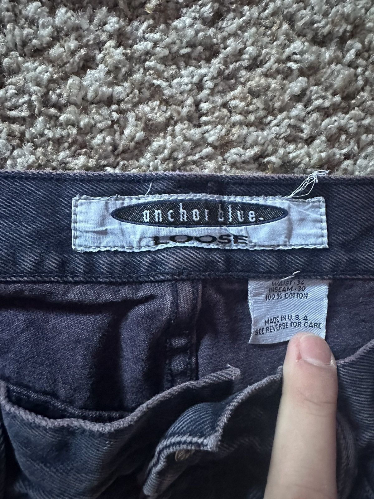 Anchor Blue Vintage loose fit anchor blue jeans Size US 34 / EU 50 - 1 Thumbnail