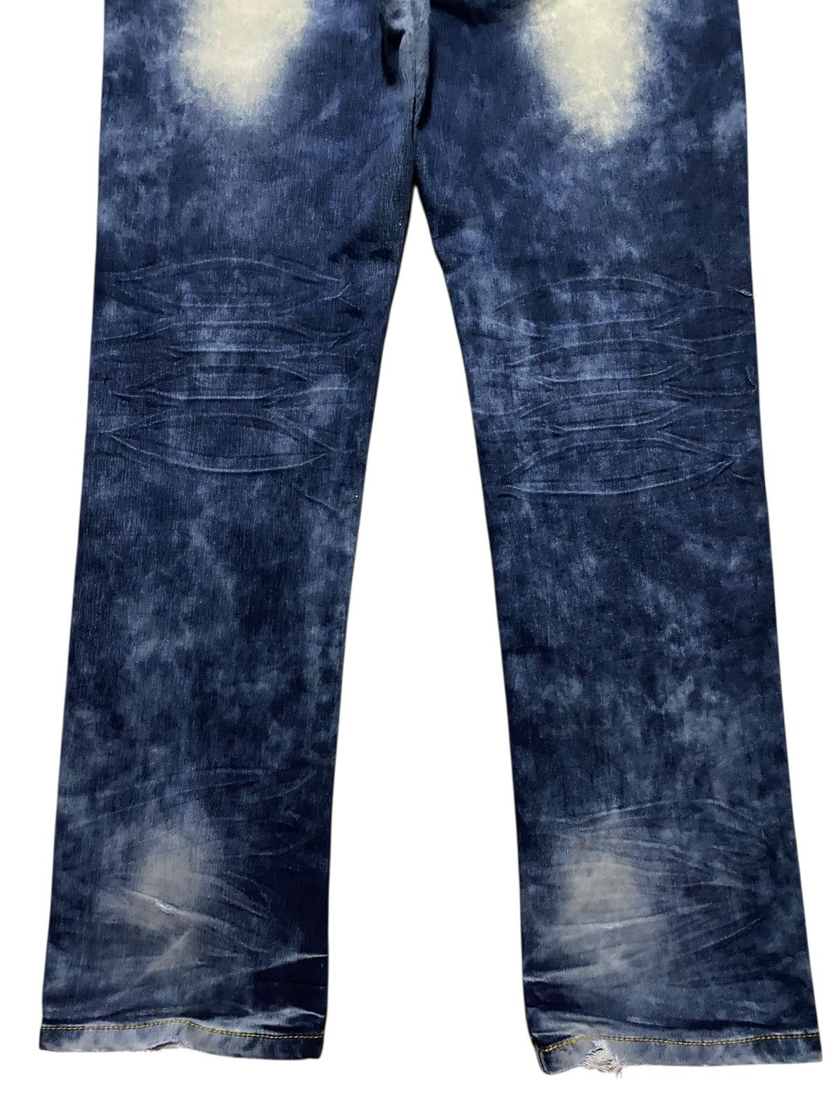 Japanese Brand Y2K Star Patch Harajuku Streetwear Style Bold bleached wash Size US 36 / EU 52 - 6 Thumbnail