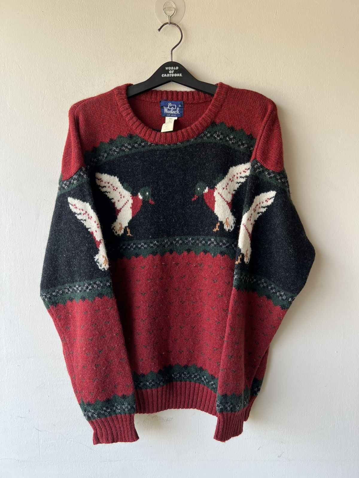 Woolrich Woolen Mills Vintage 90s Woolrich 100% Wool Knitwear Sweater Size US L / EU 52-54 / 3 - 6 Thumbnail