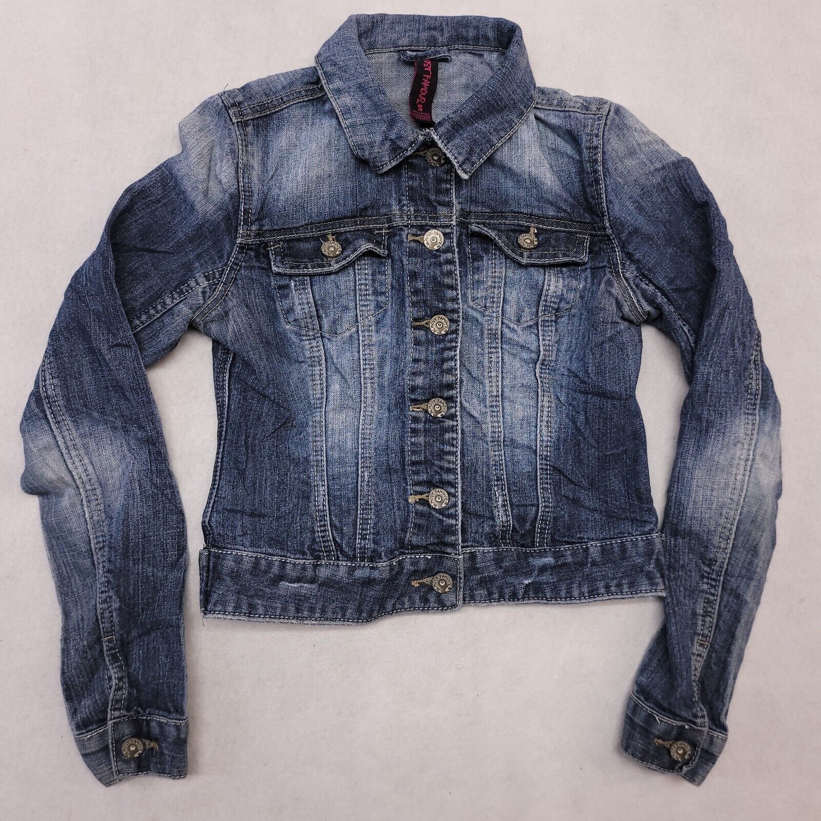 Almost Famous Almost Famous Button Up Denim Jean Jacket Womens Size S Blue Size S / US 4 / IT 40 - 2 Thumbnail
