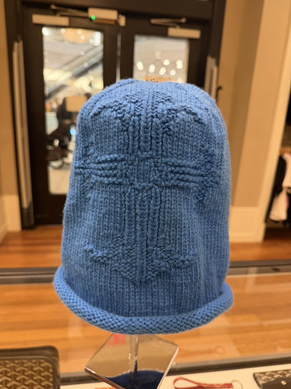Chrome Hearts Chrome Hearts Oversized Cashmere Beanie - Blue Size ONE SIZE - 1 Thumbnail