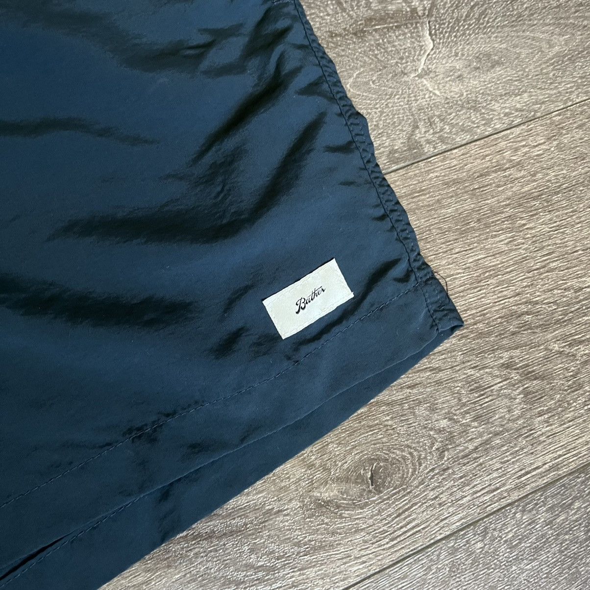 Bather Bather Solid Brine Blue Swim Trunks Board Shorts Size XL Size US 36 / EU 52 - 4 Thumbnail