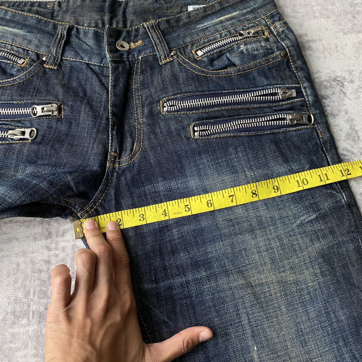 If Six Was Nine × Le Grande Bleu (L.G.B.) × semanticdesign Semantic Design Punk Zipper Denim Jeans Size US 33 - 16 Thumbnail