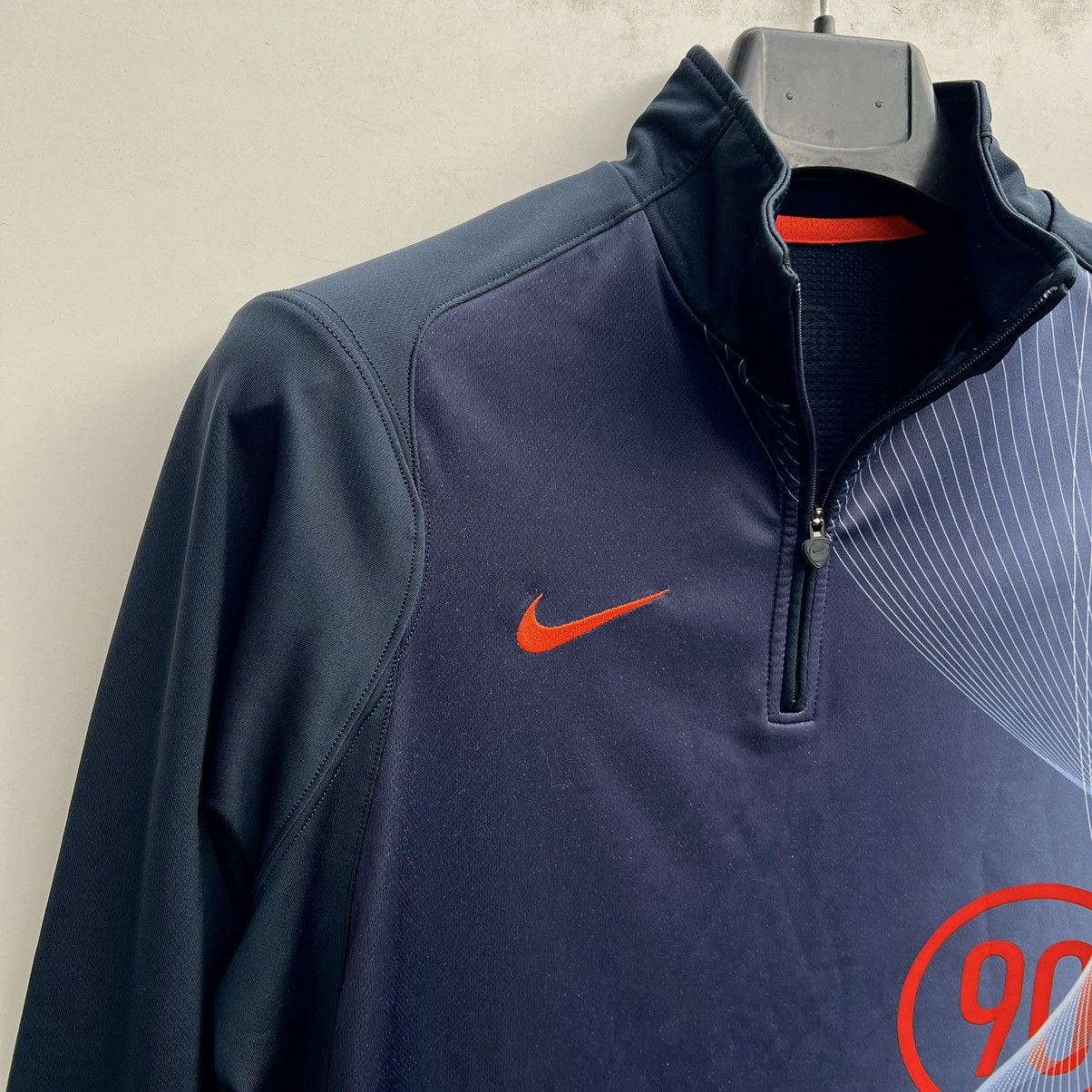 Nike × Vintage Nike total 90 1/4 zip hoodie vintage Size US M / EU 48-50 / 2 - 2 Thumbnail