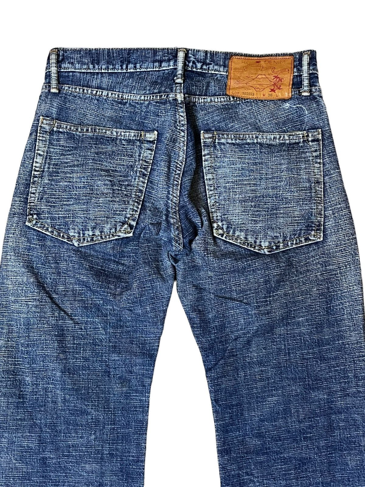 Japanese Brand SICK🔥JAPAN DENIM K.U. USA MELT INTO THE UNIVERSE JEANS Size US 32 / EU 48 - 6 Thumbnail