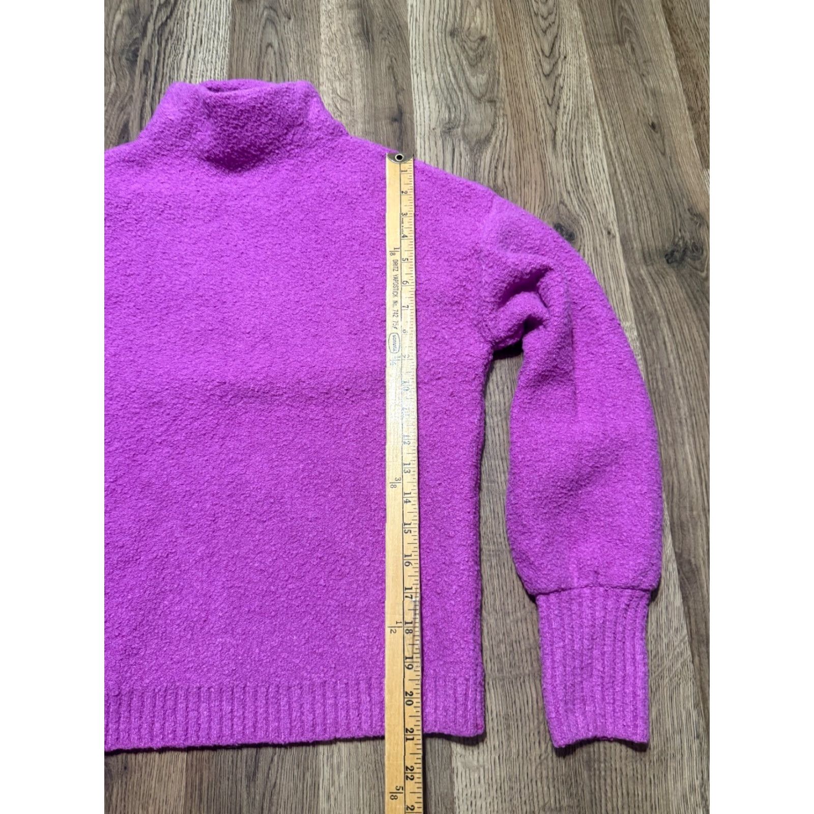 Vintage VINTAGE Marled Sweater Women’s Small Purple Pullover Turtleneck Long Sleeve Size S / US 4 / IT 40 - 7 Thumbnail