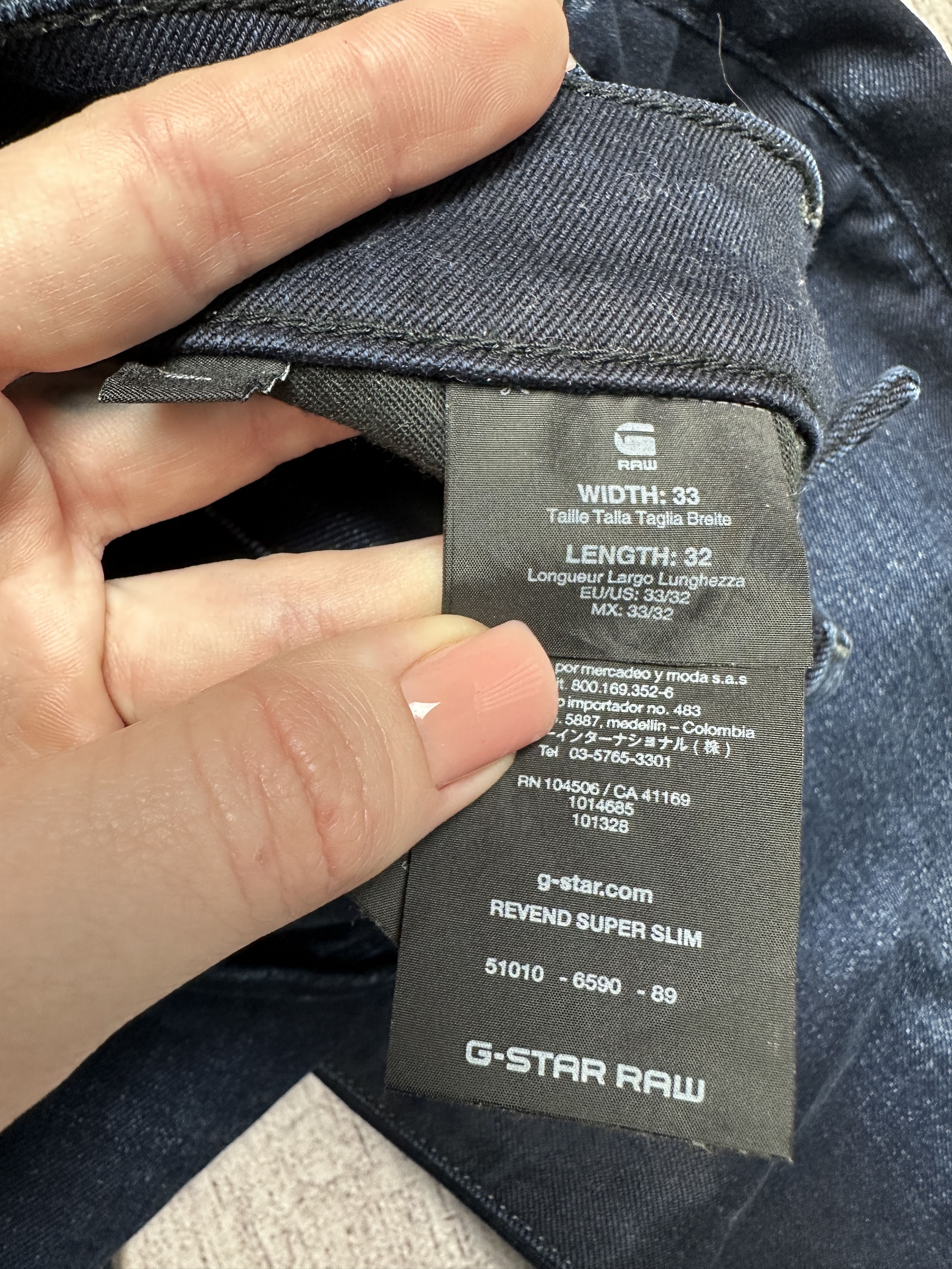 G-Star G Star Raw Mens Revend Super Slim Denim Pants Jeans Size US 33 - 4 Thumbnail