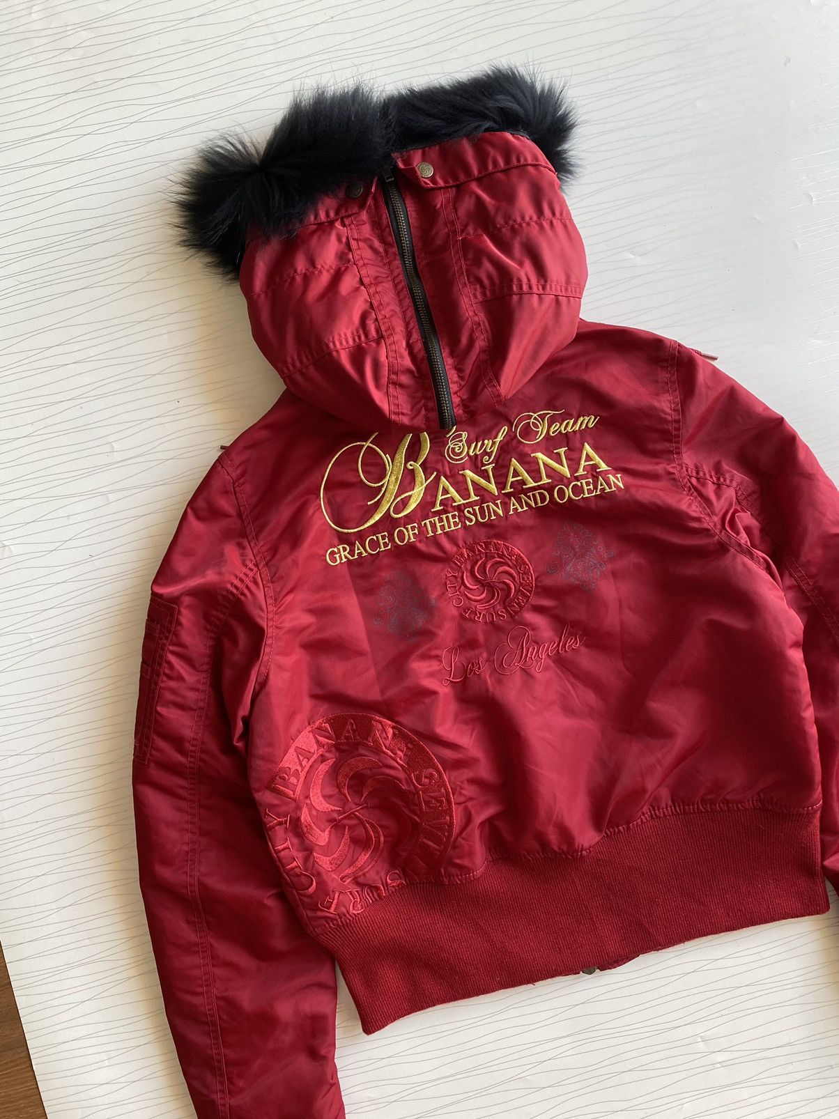 If Six Was Nine × Japanese Brand × Levi's RARE BANANA SEVEN FUR N2B BOMBER JACKET Size US XS / EU 42 / 0 - 14 Thumbnail