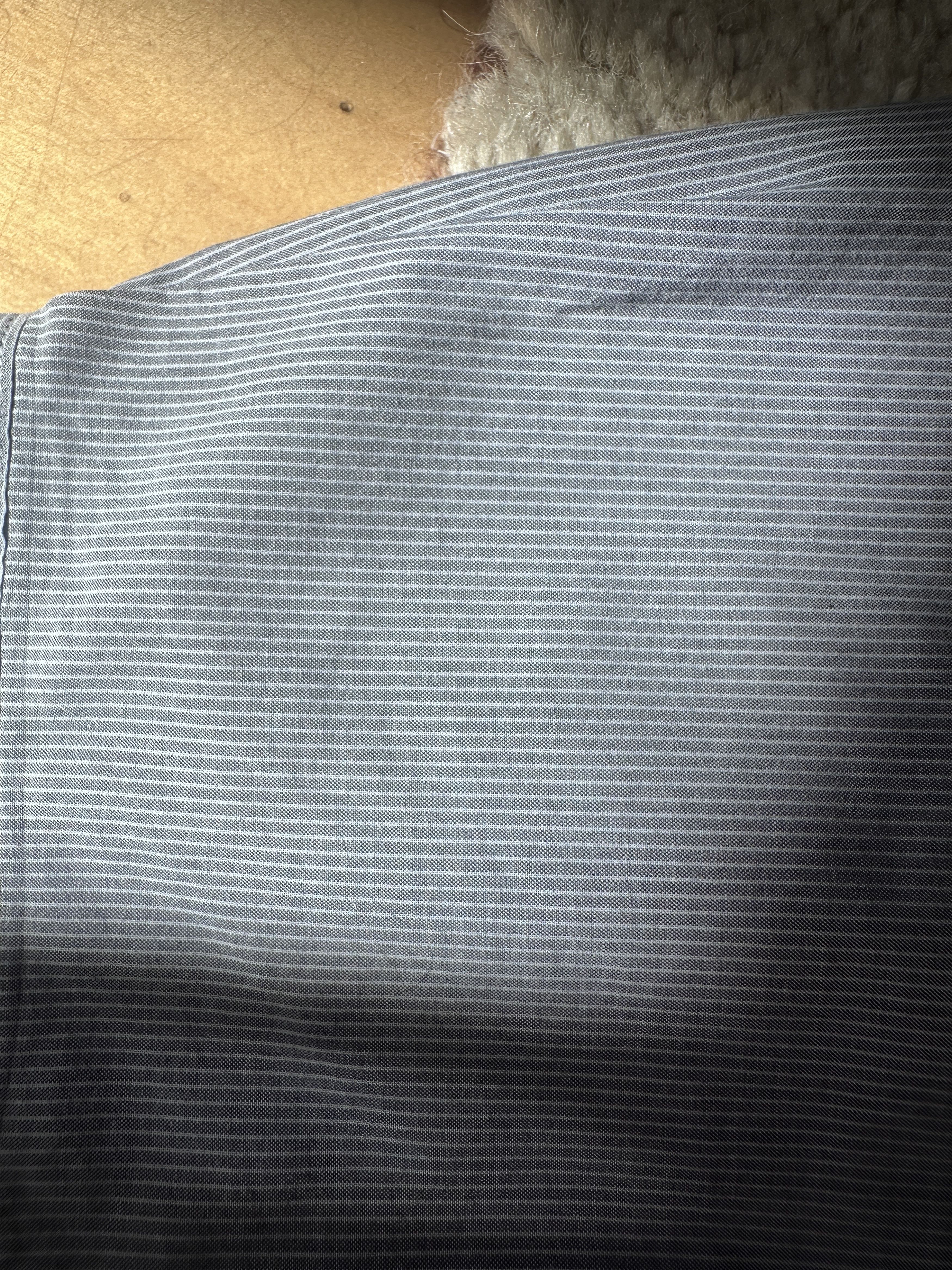 Steven Alan Single Needle Shirt, Grey Pencil Stripe Size US M / EU 48-50 / 2 - 9 Thumbnail